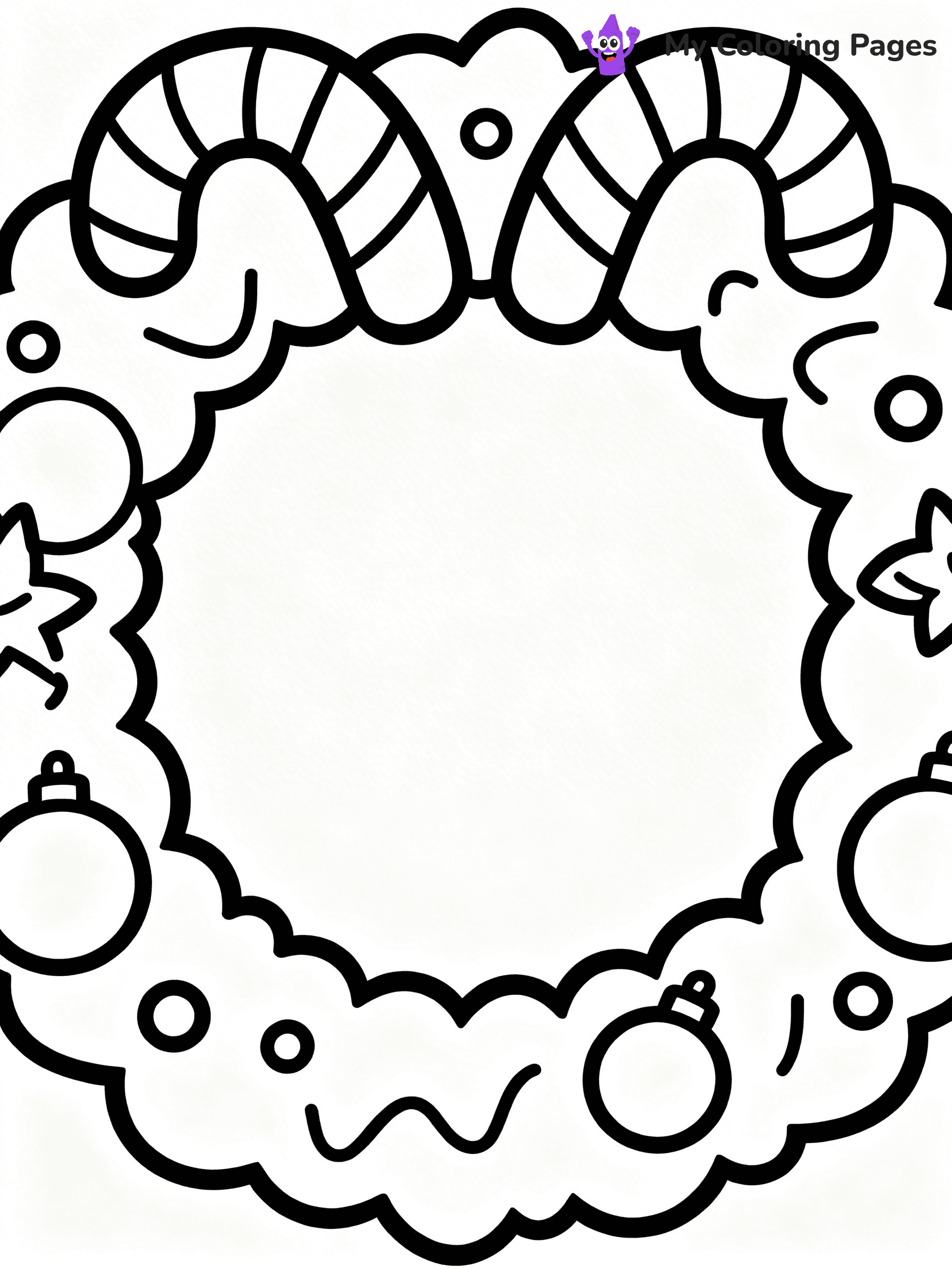 Wreath Coloring Pages - 42