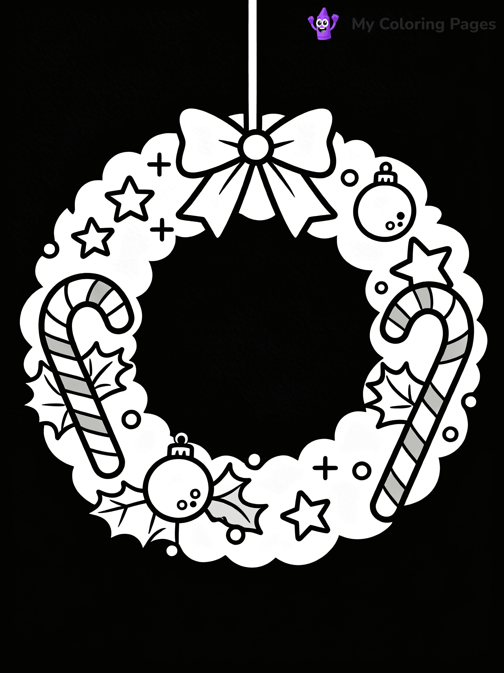 Wreath Coloring Pages - 41