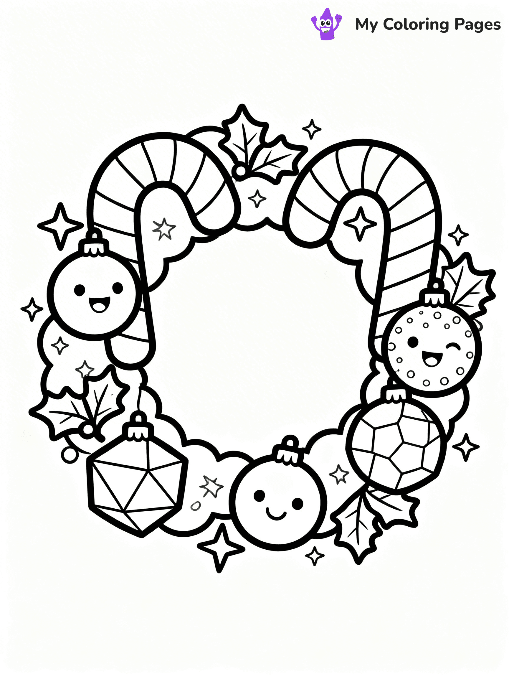 Wreath Coloring Pages - 38