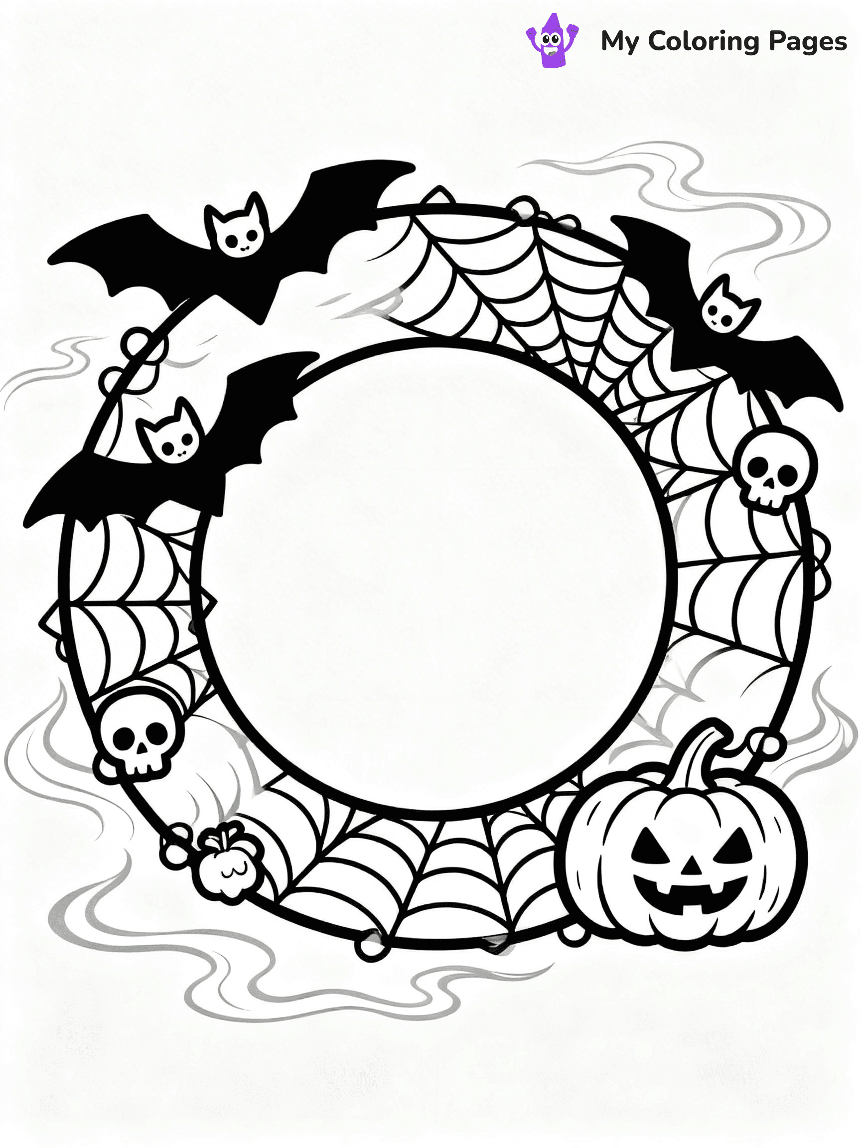Wreath Coloring Pages - 36