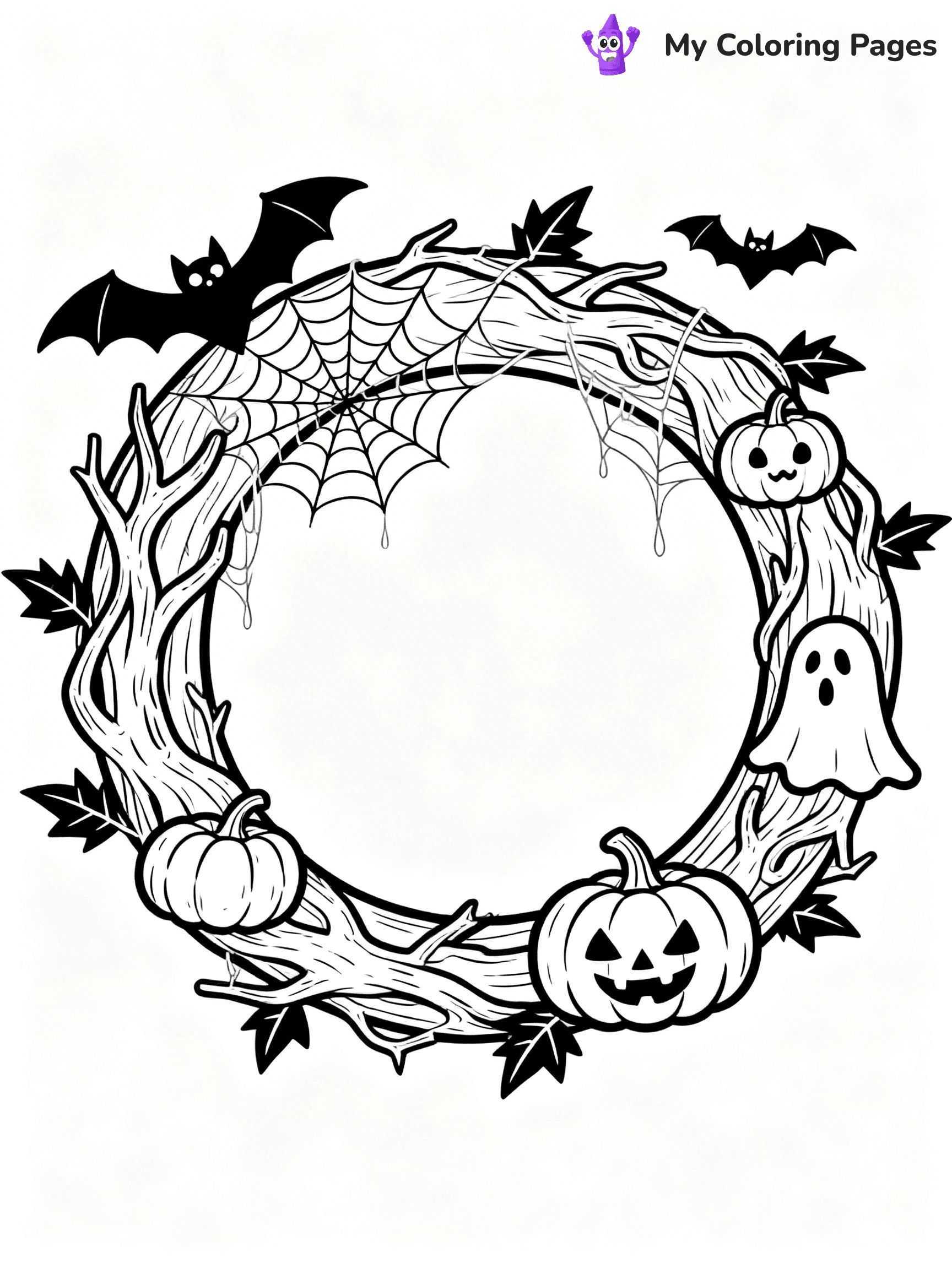 Wreath Coloring Pages - 33