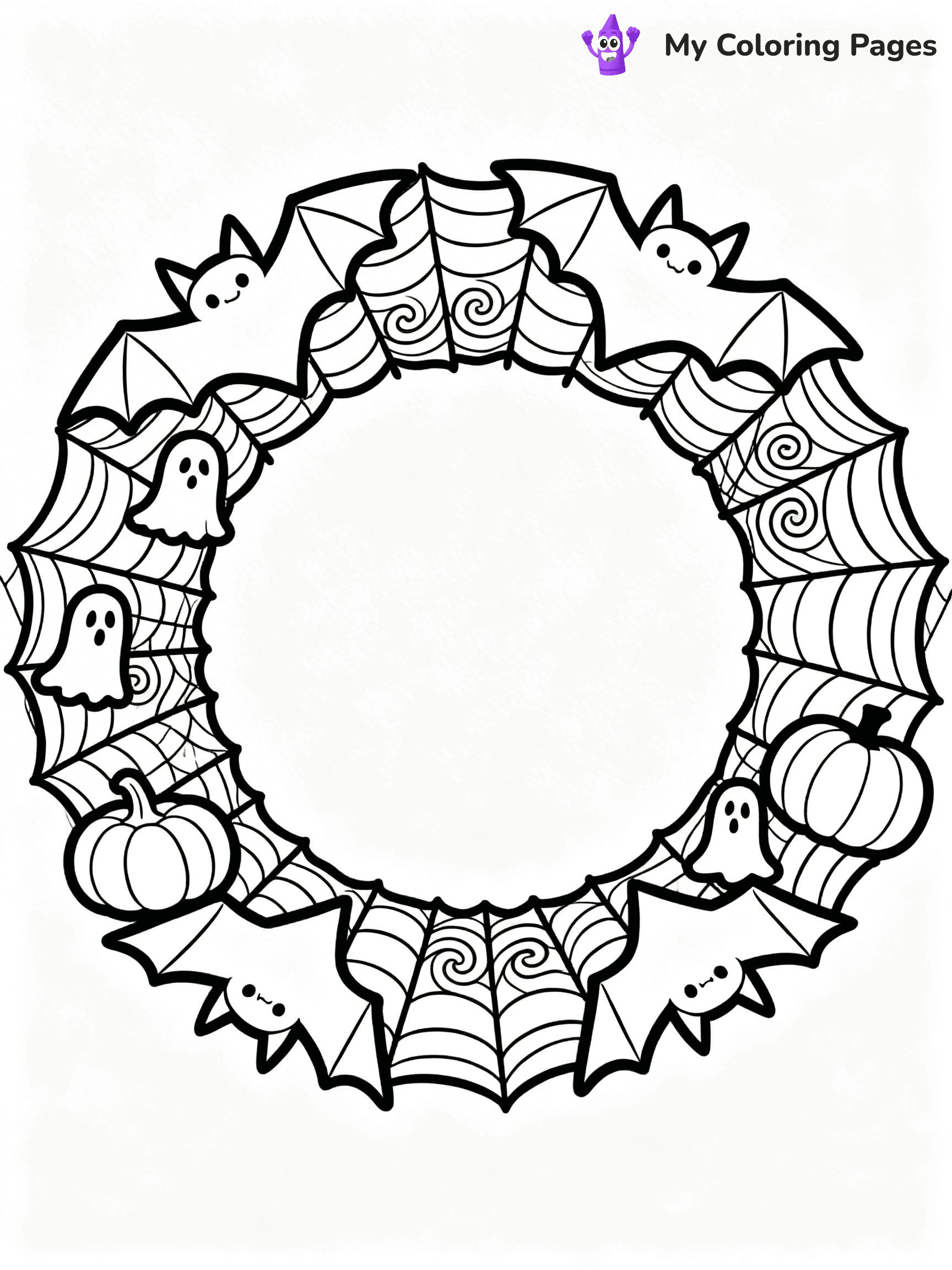 Wreath Coloring Pages - 32
