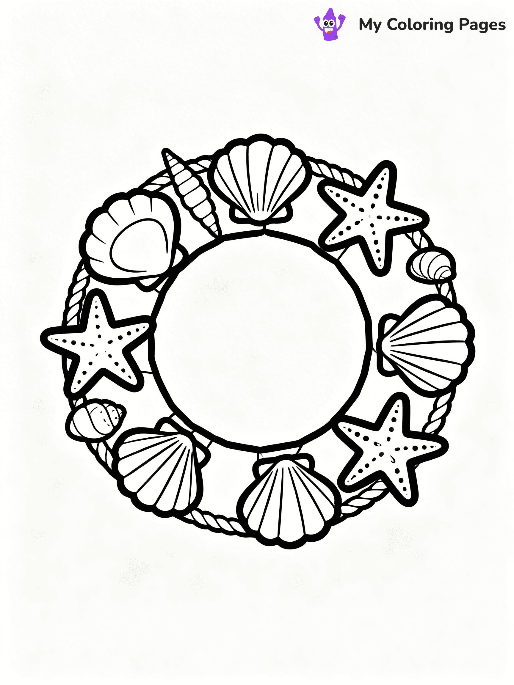 Wreath Coloring Pages - 27