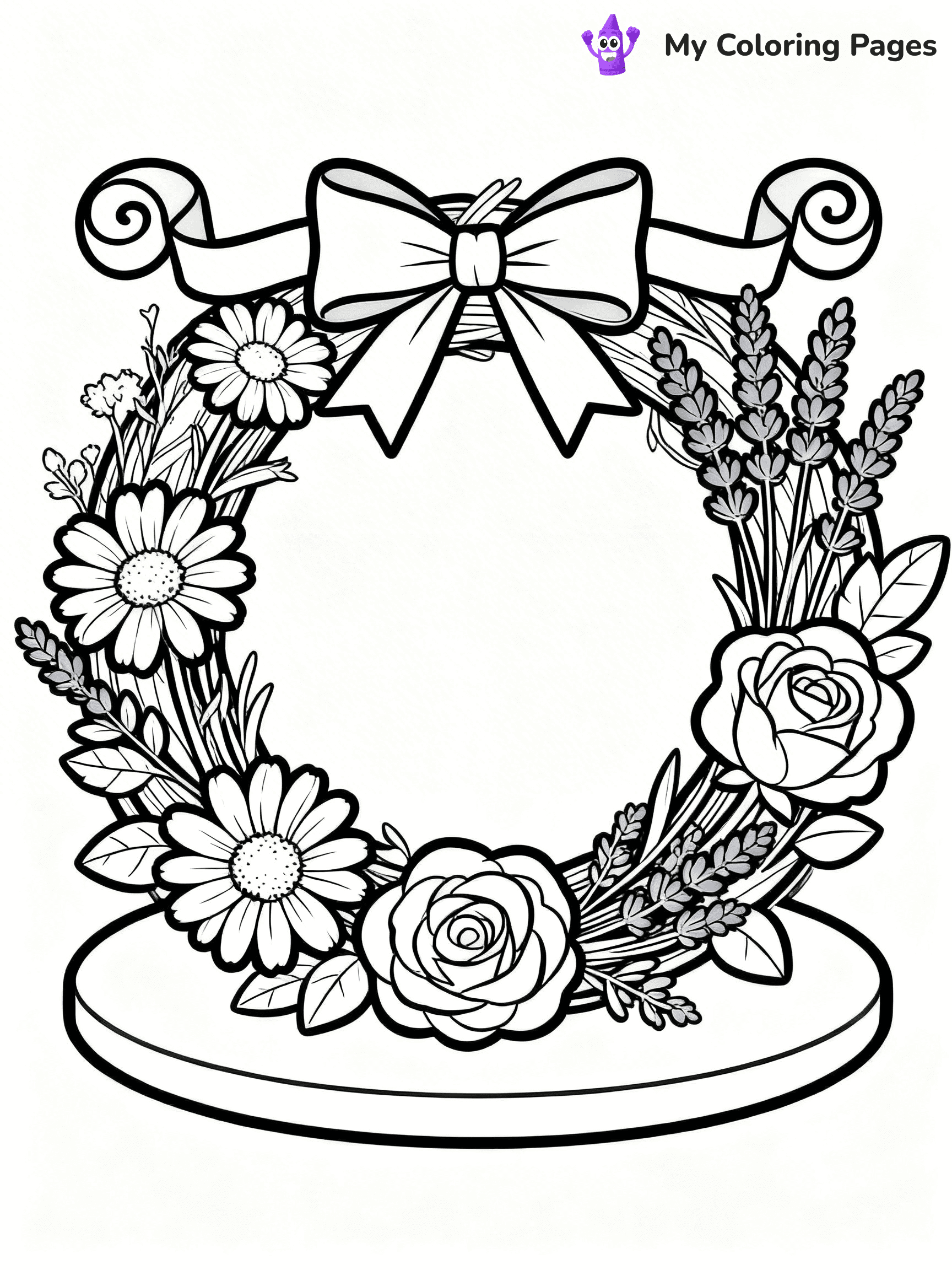 Wreath Coloring Pages - 24