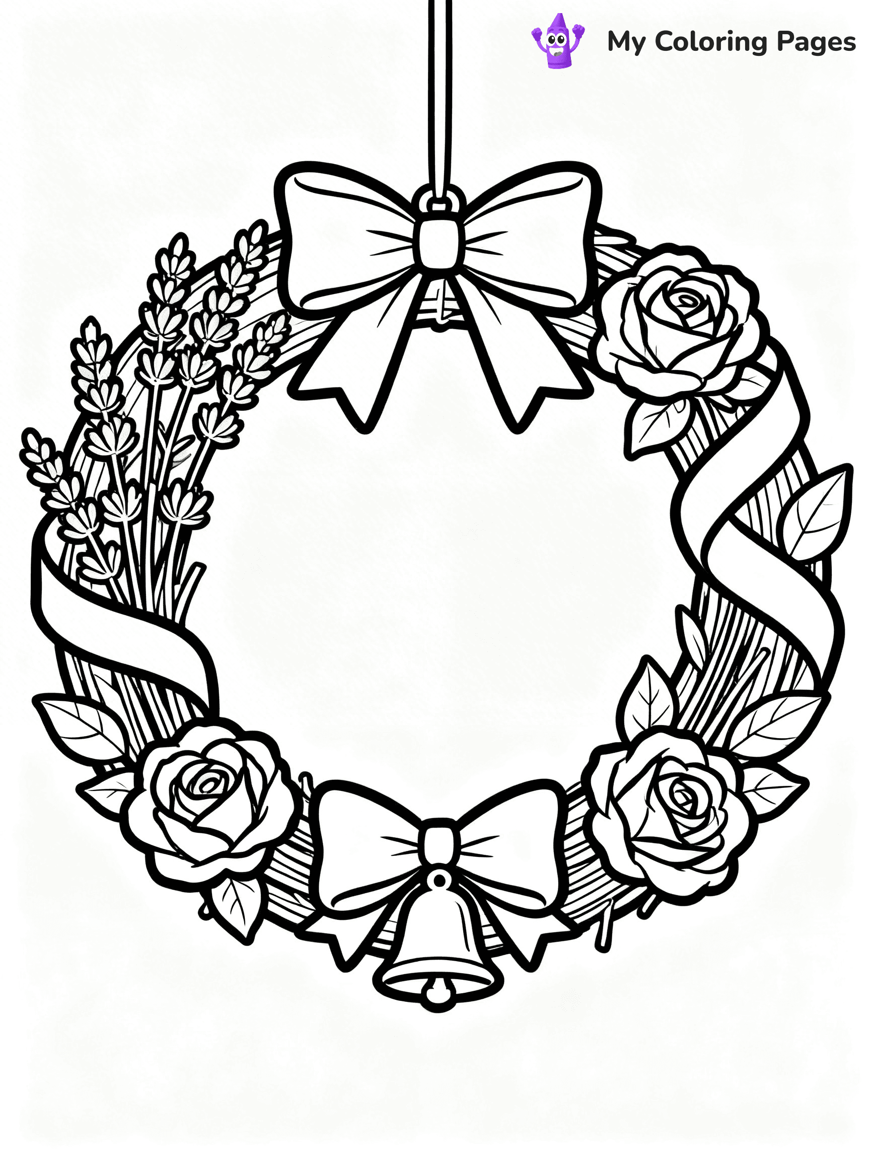 Wreath Coloring Pages - 23