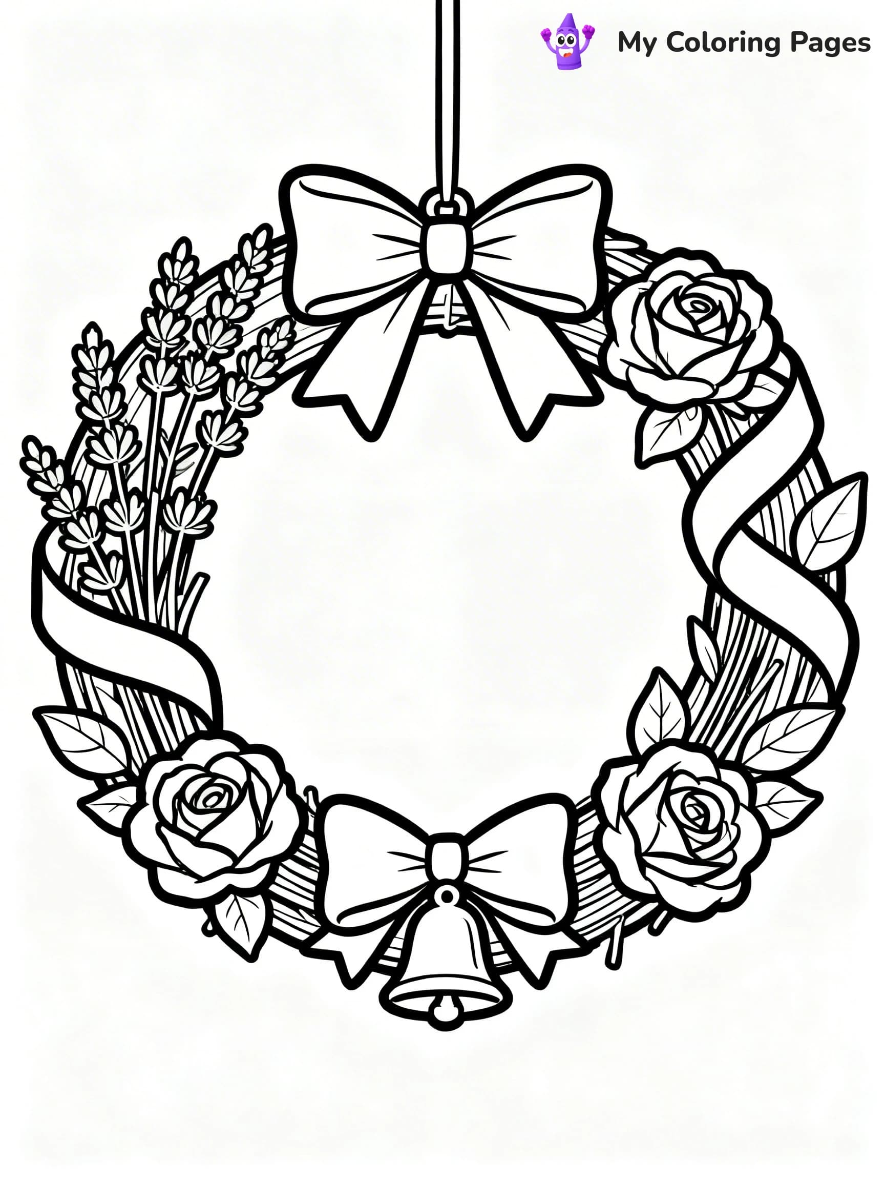 Wreath Coloring Pages - 23