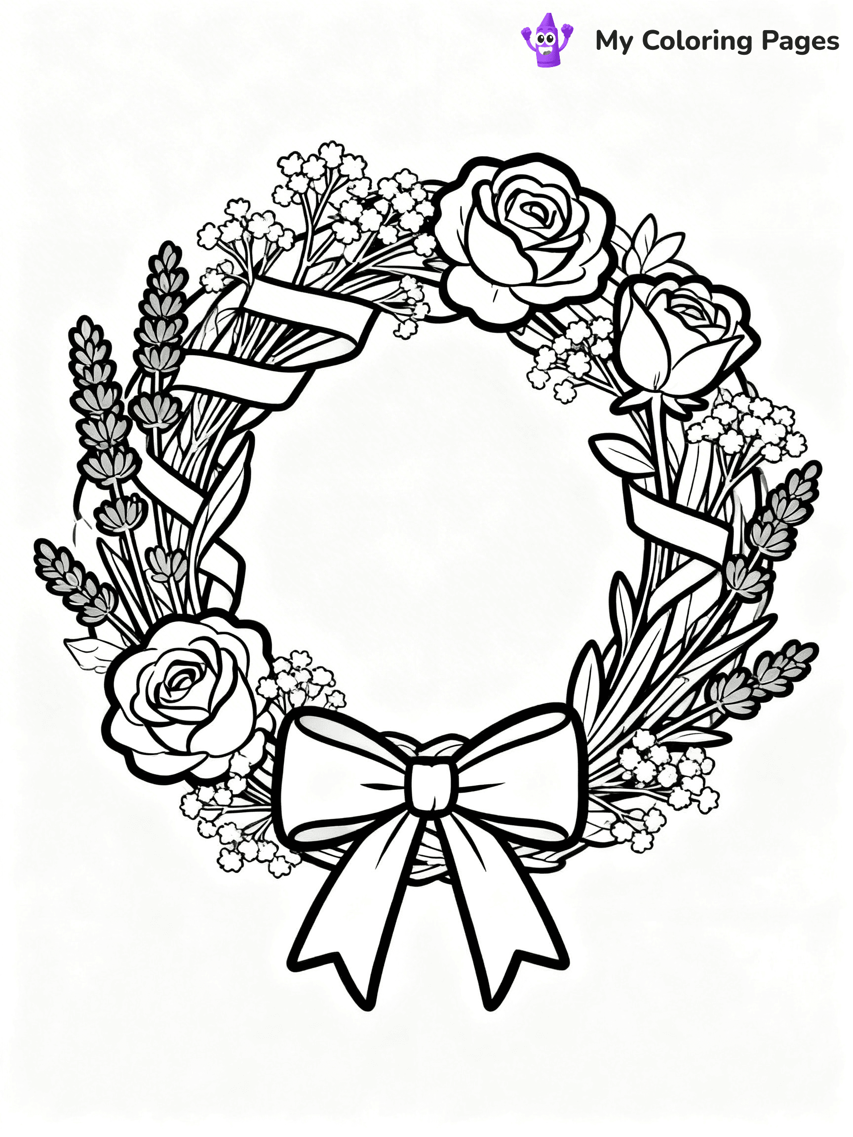 Wreath Coloring Pages - 22