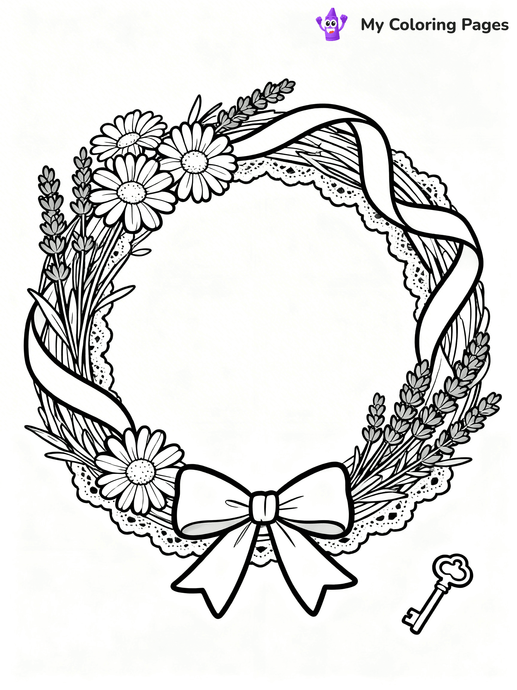 Wreath Coloring Pages - 21
