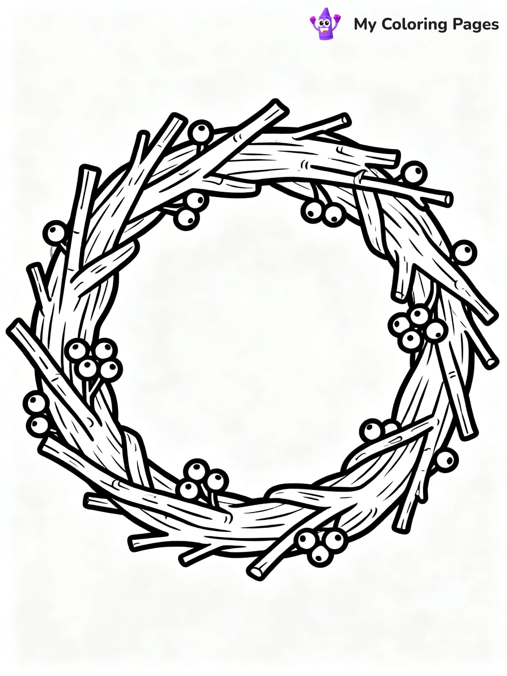 Wreath Coloring Pages - 19
