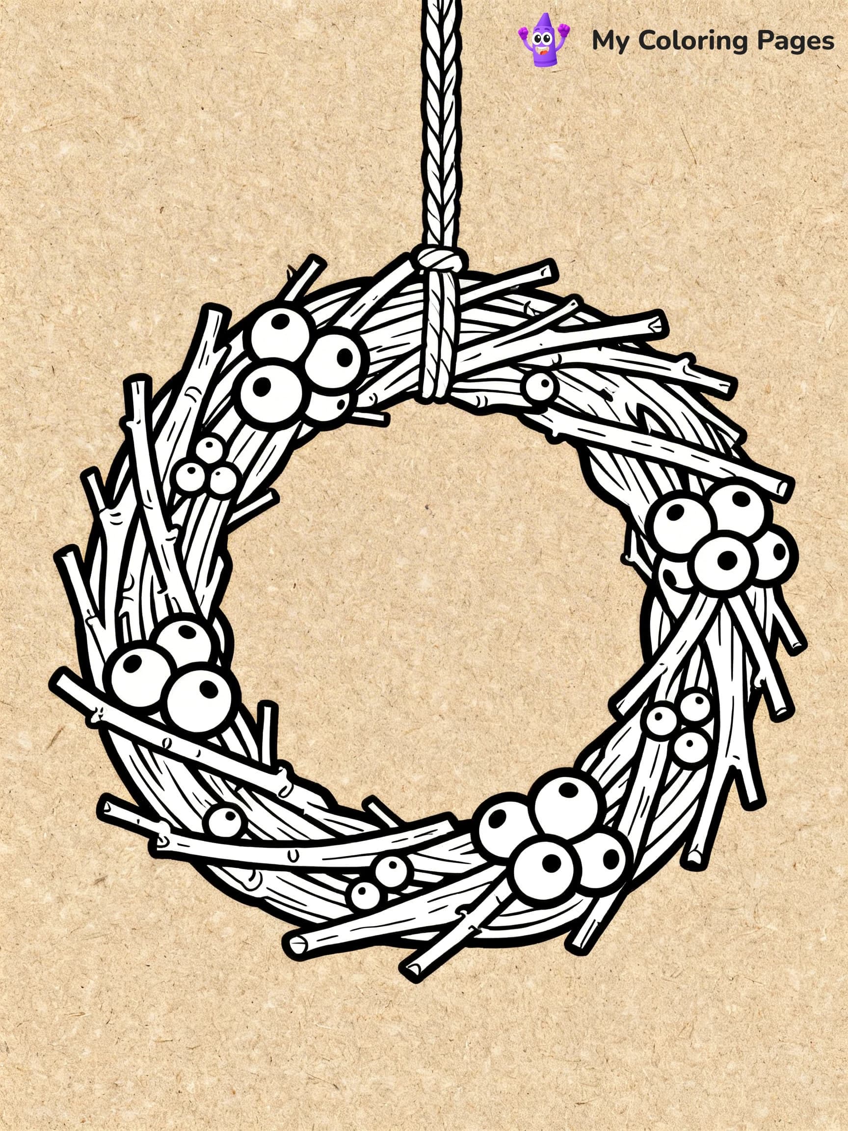 Wreath Coloring Pages - 15