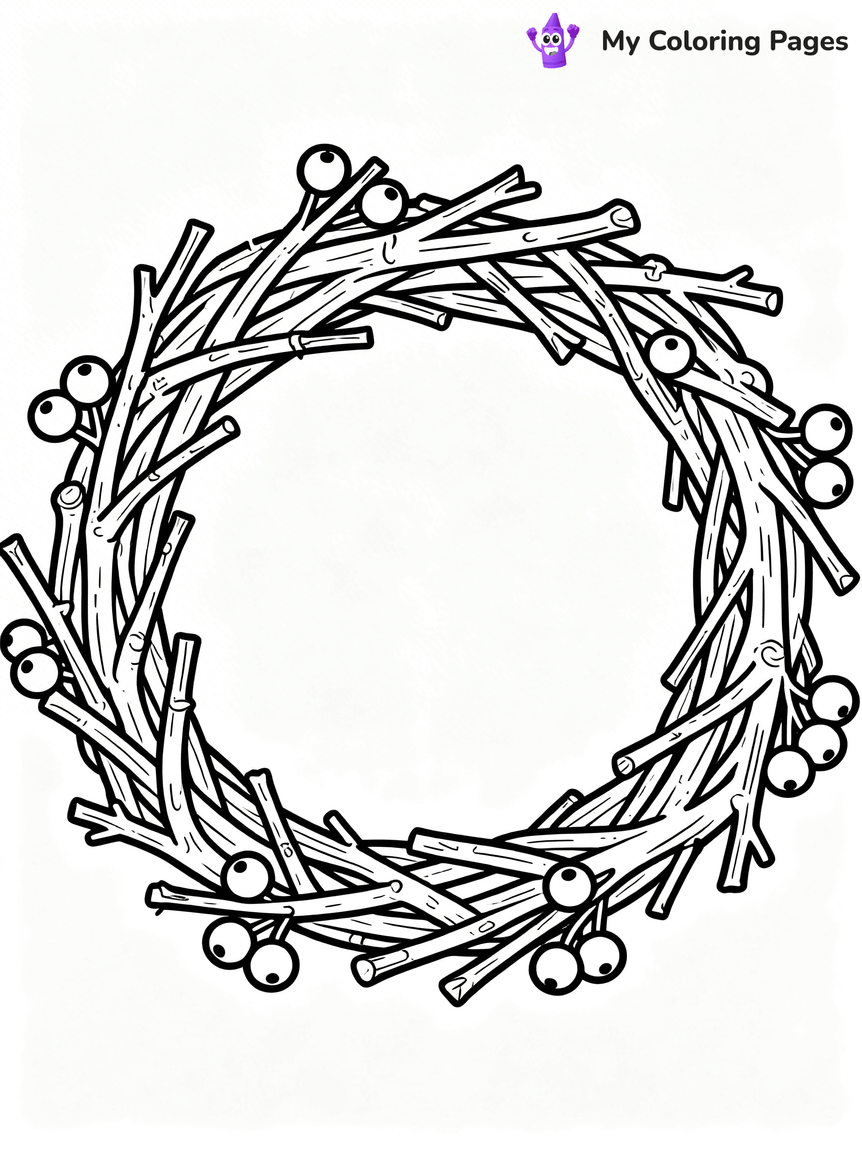 Wreath Coloring Pages - 14