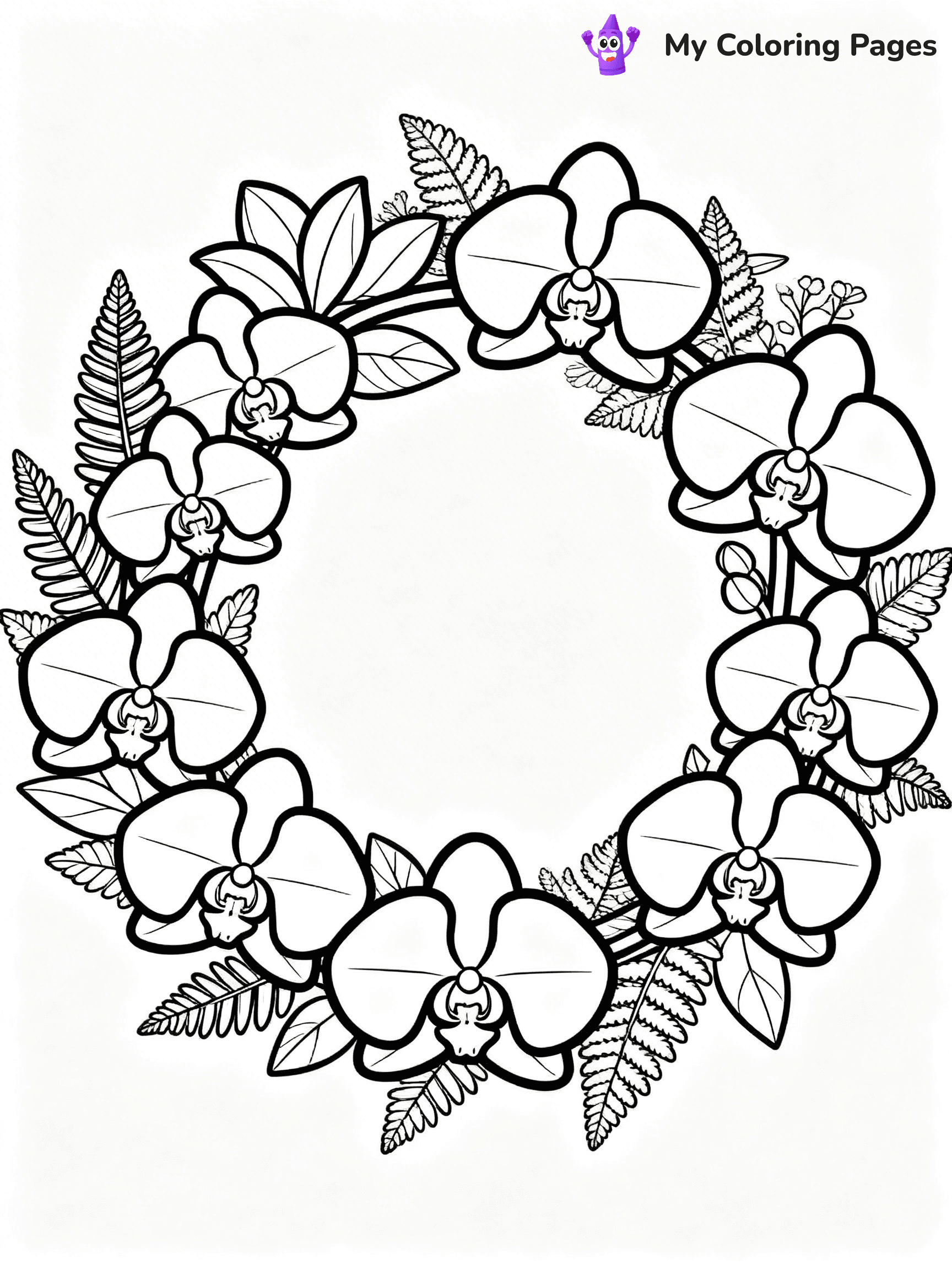 Wreath Coloring Pages - 13