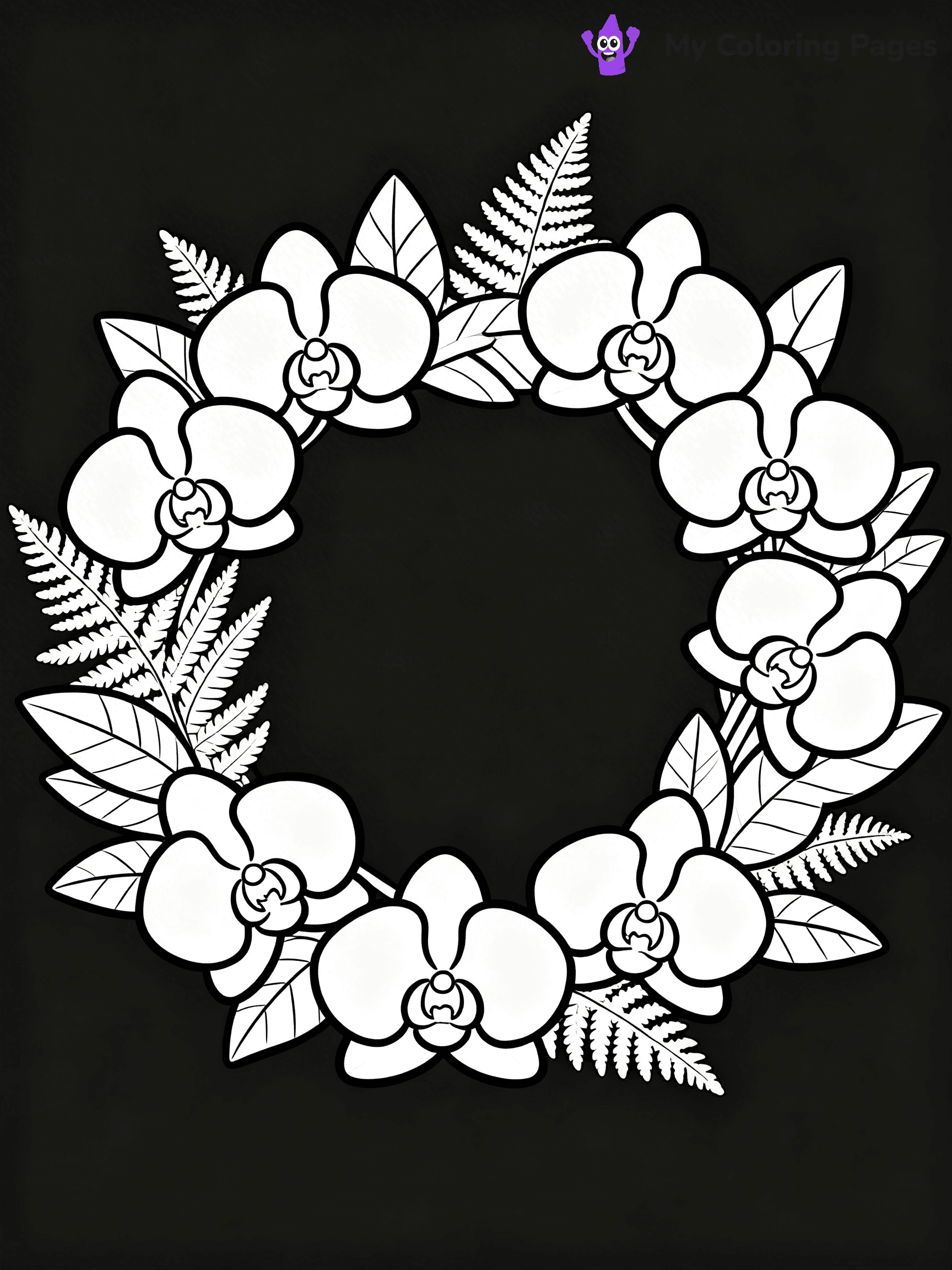Wreath Coloring Pages - 12