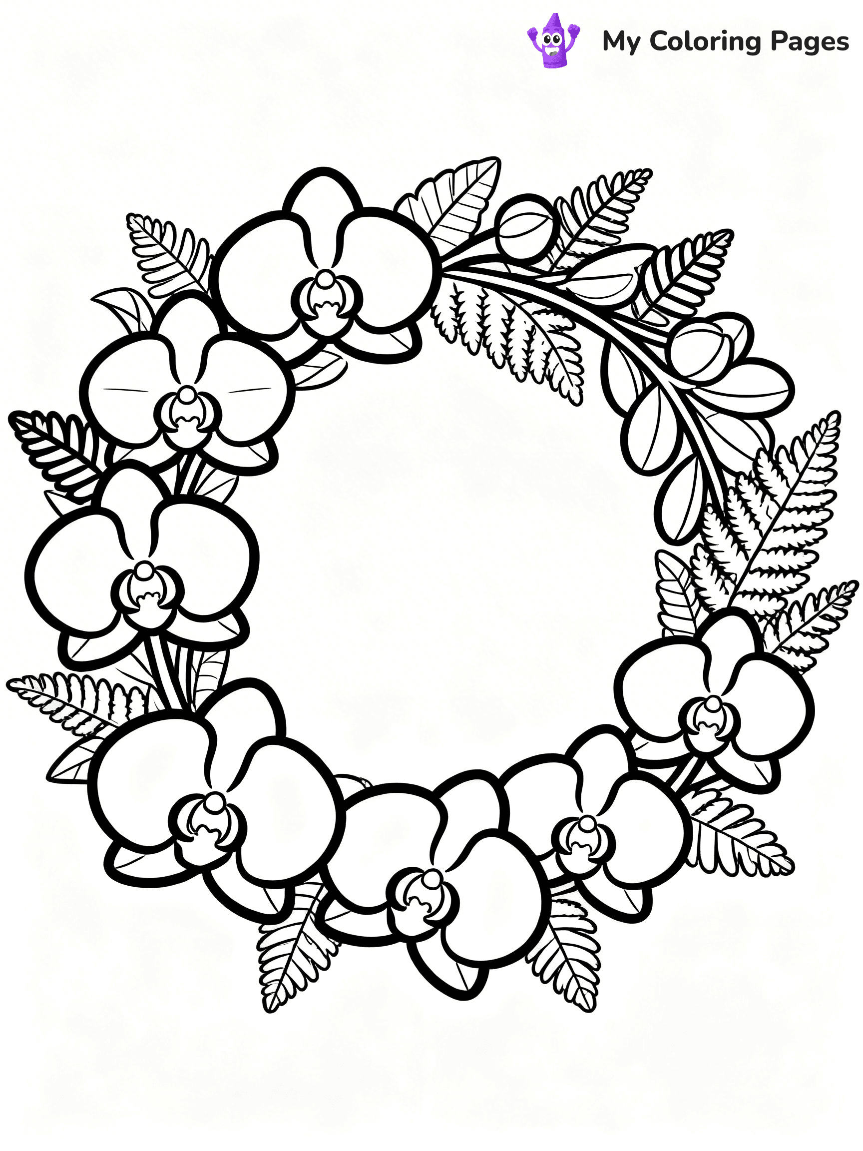 Wreath Coloring Pages - 10