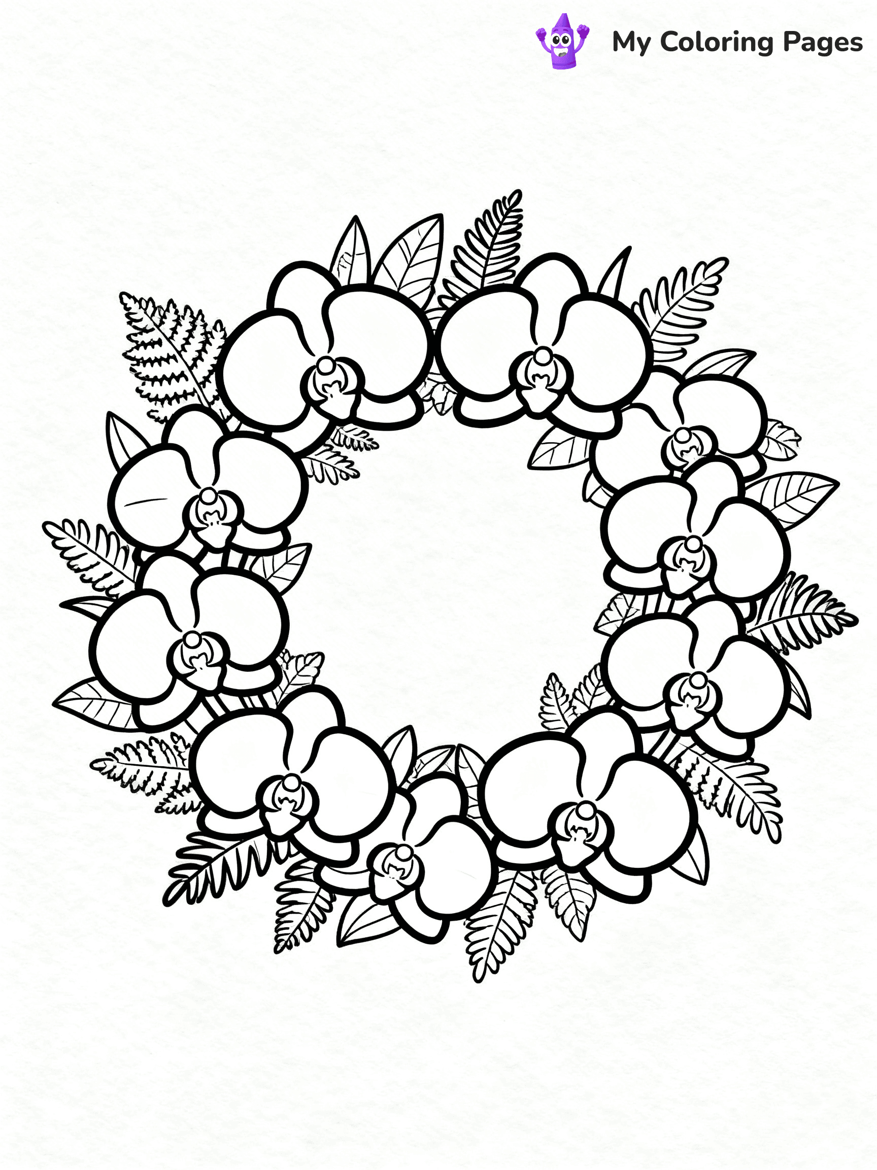 Wreath Coloring Pages - 9