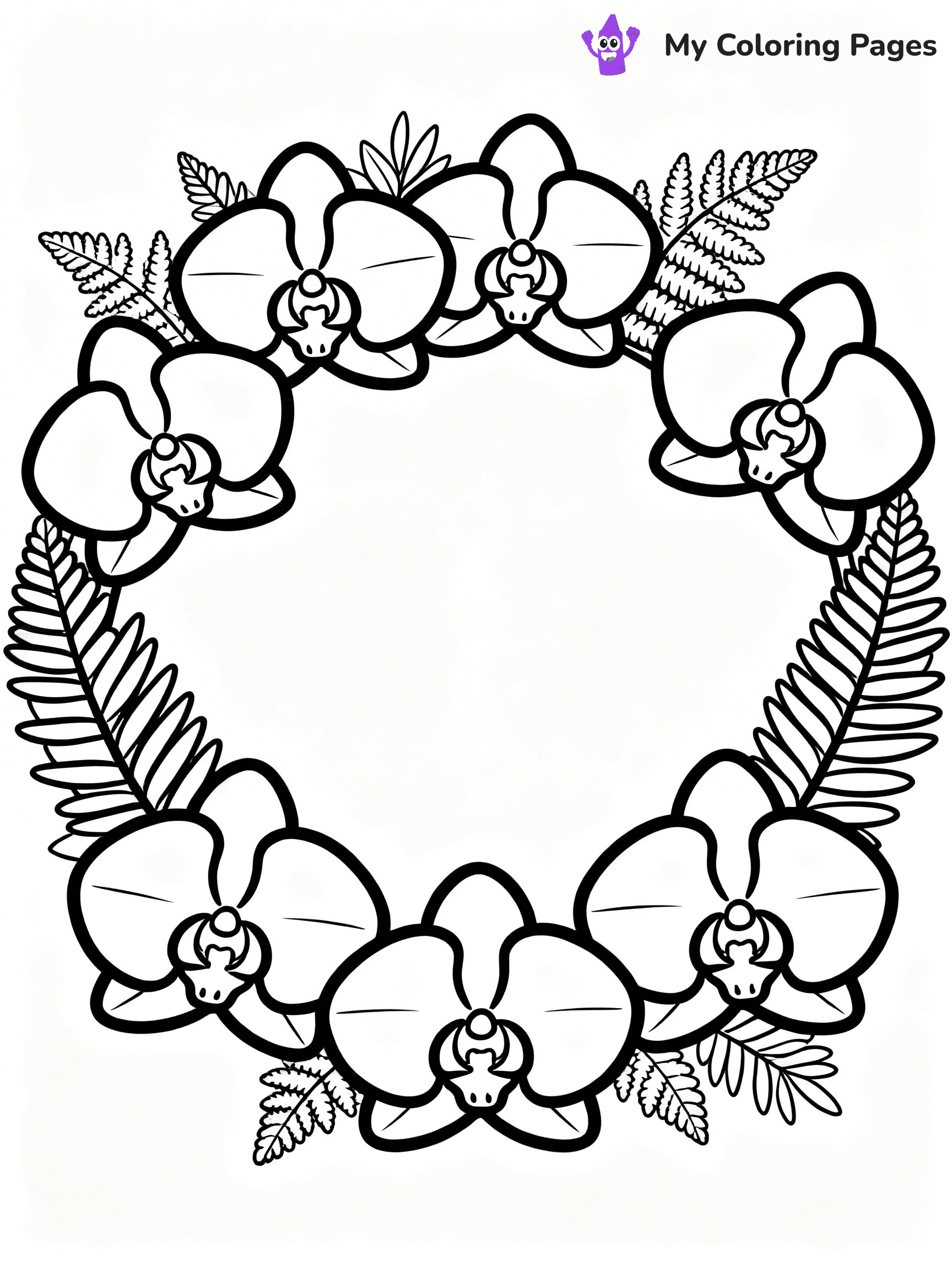 Wreath Coloring Pages - 8