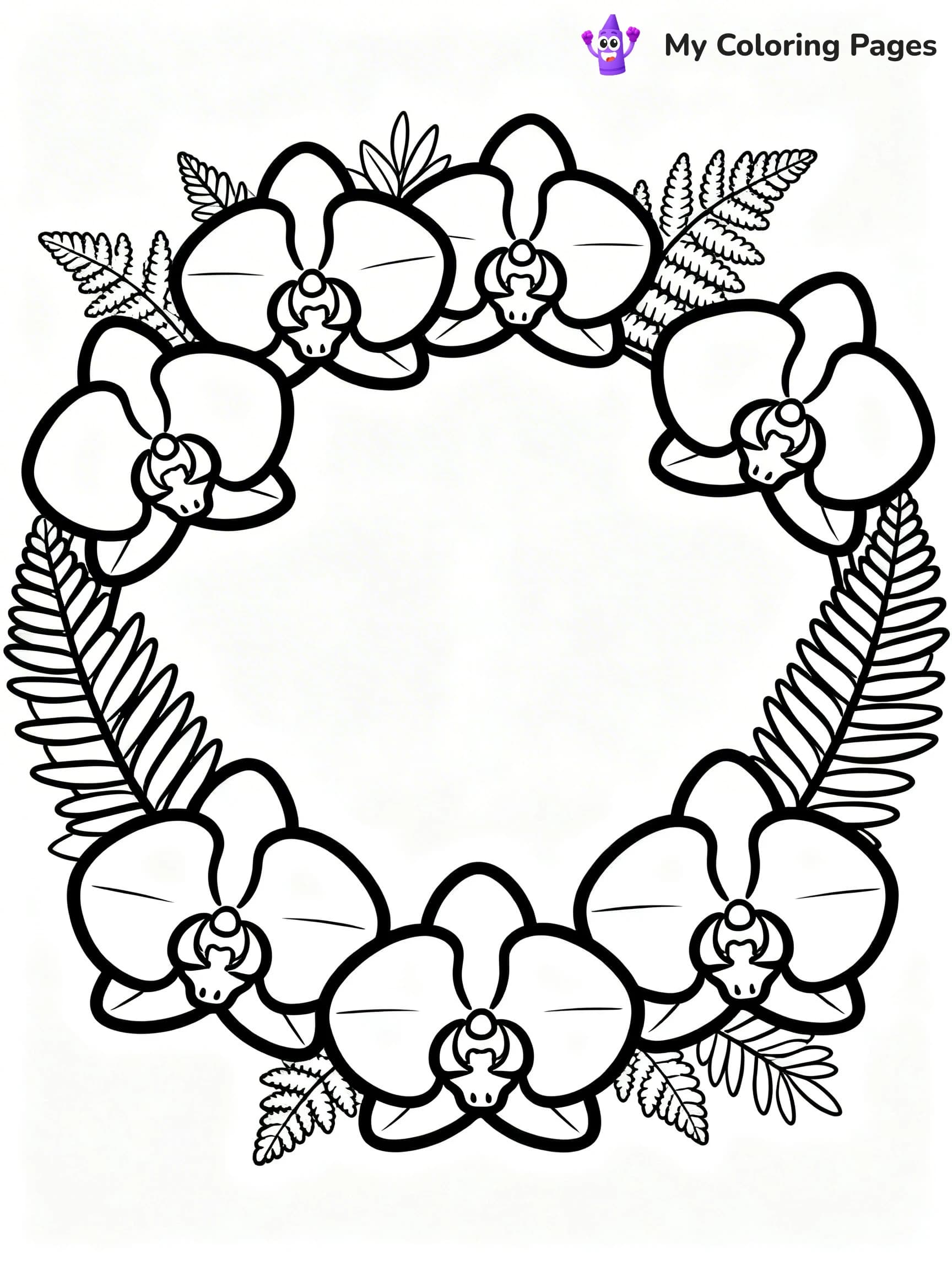 Wreath Coloring Pages - 8