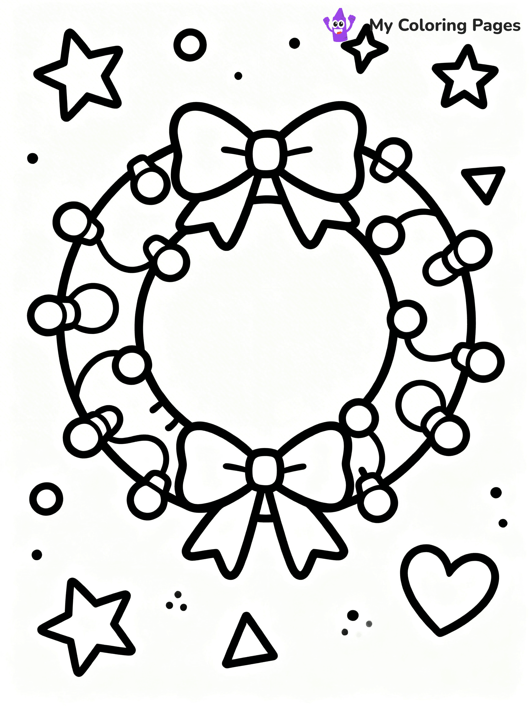 Wreath Coloring Pages - 6