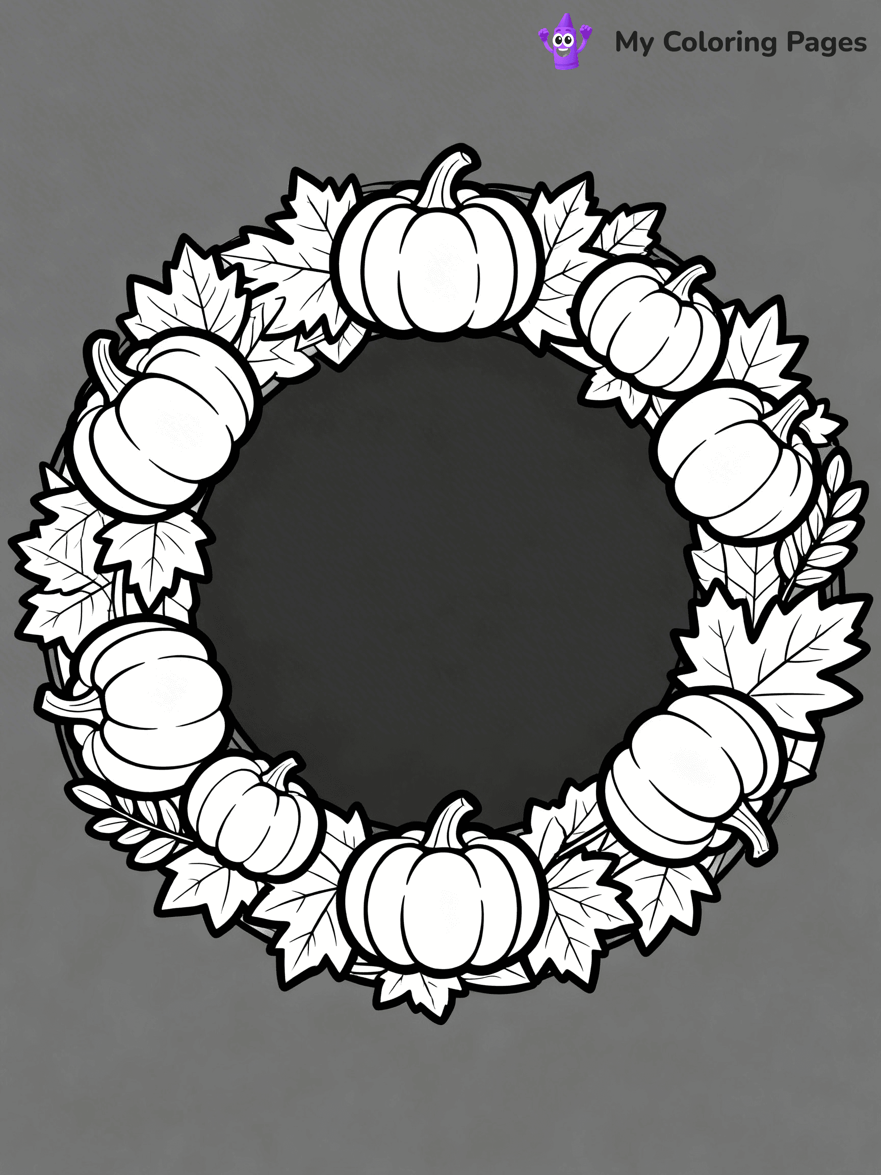 Wreath Coloring Pages - 2