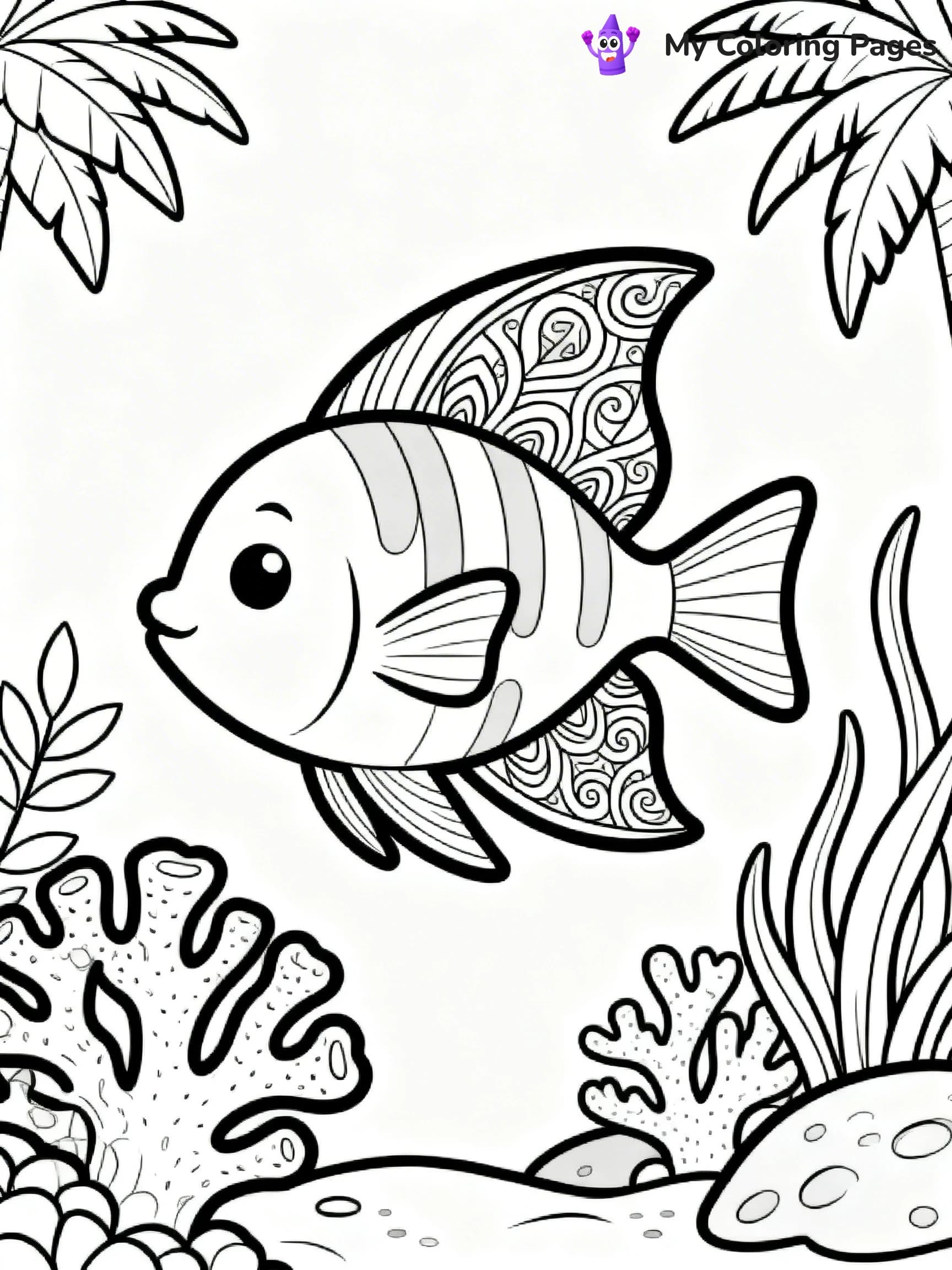 Swimming Coloring Pages - 4