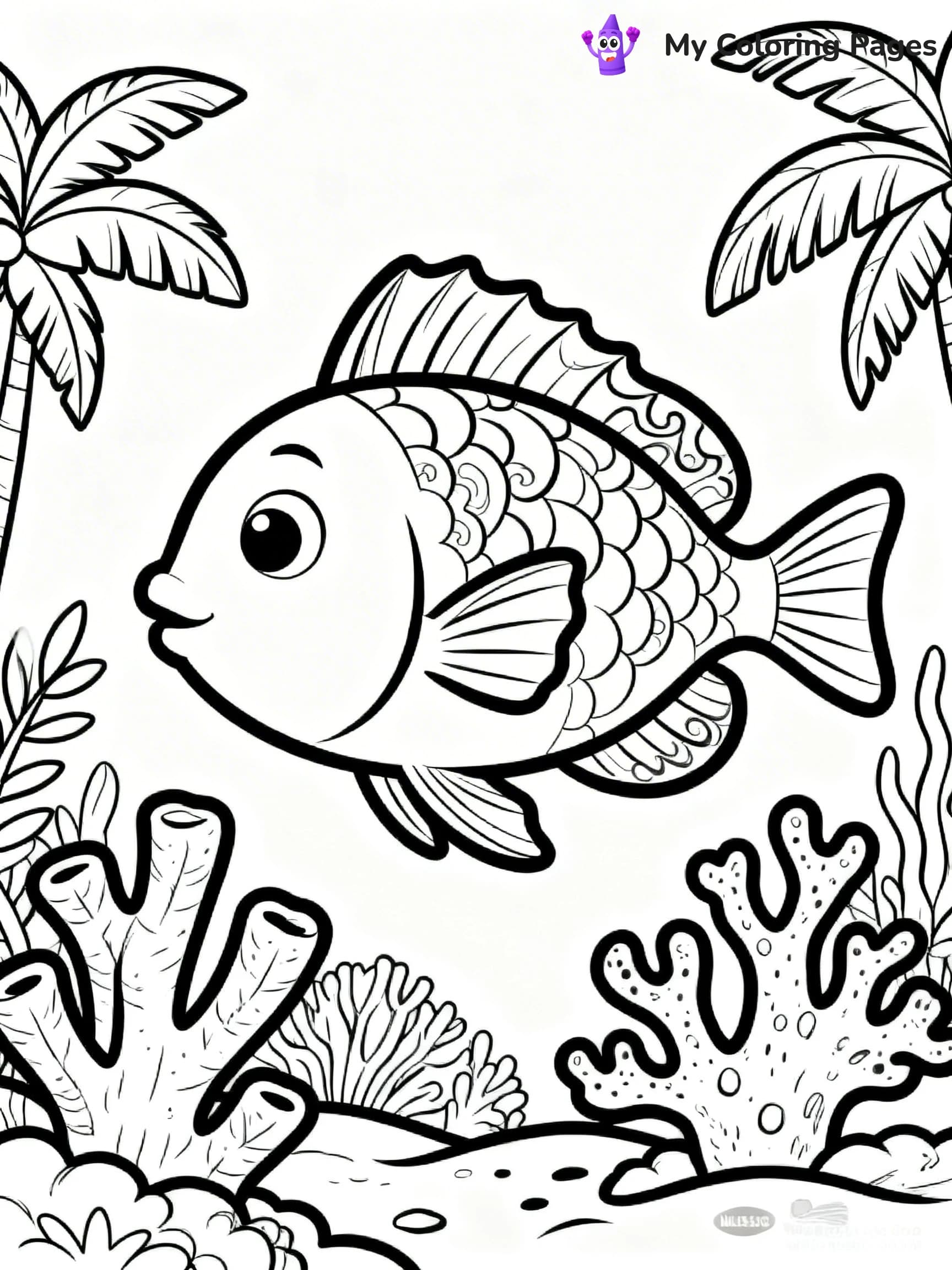 Swimming Coloring Pages - 1