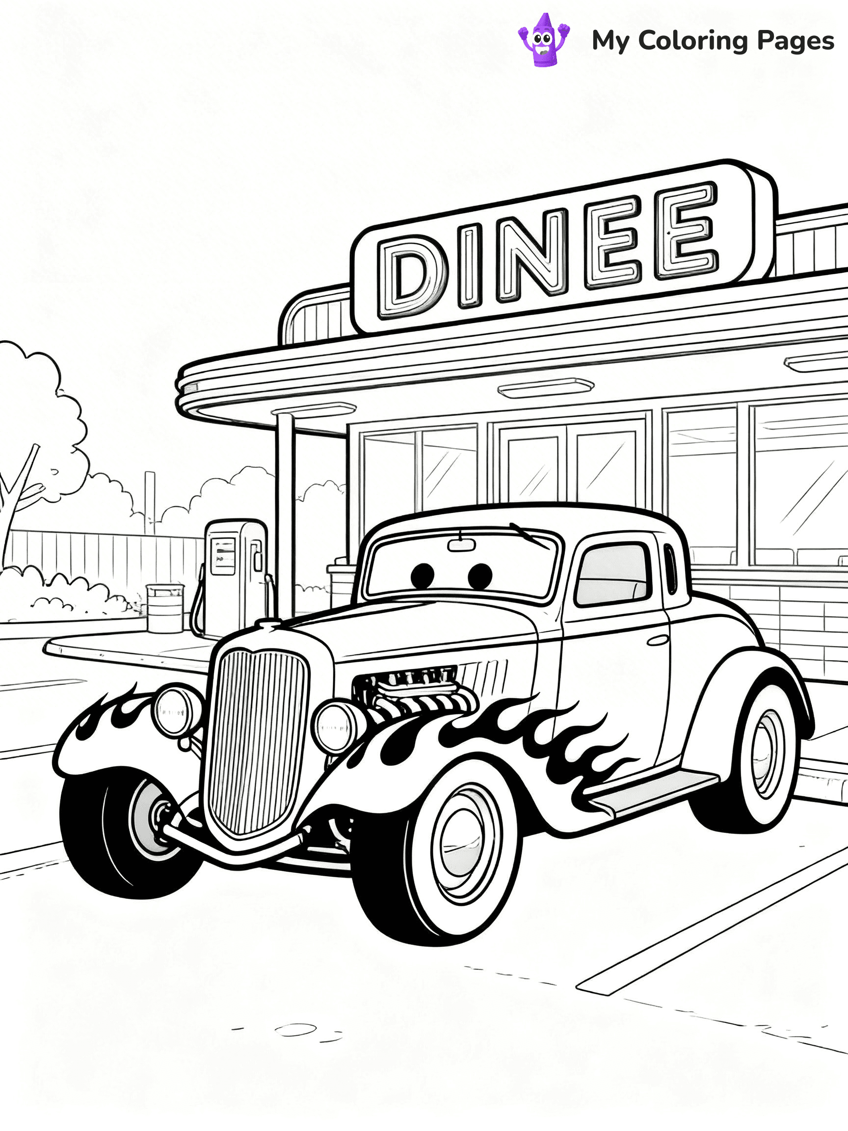 Hot Rod Coloring Pages - 43