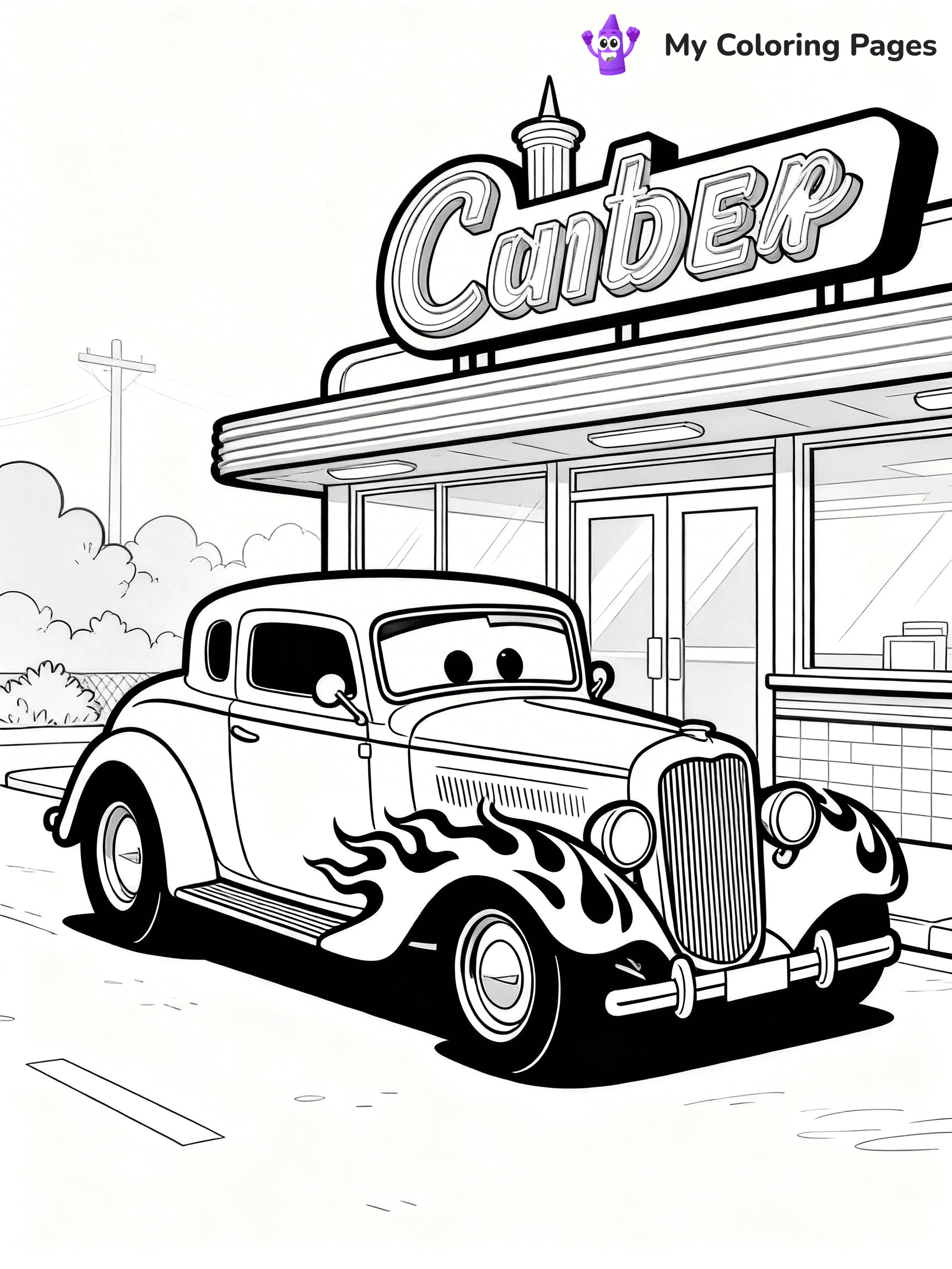 Hot Rod Coloring Pages - 42