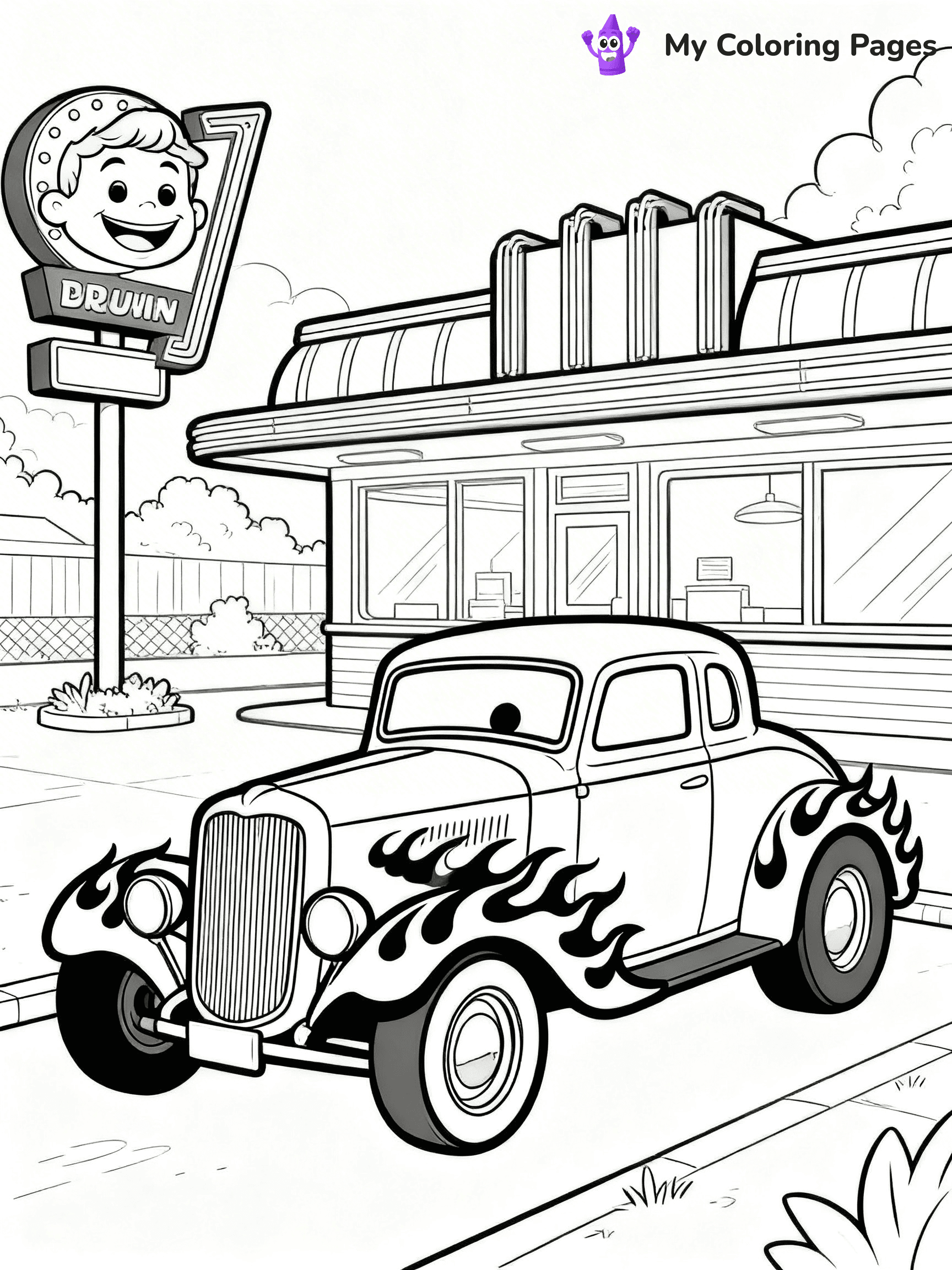 Hot Rod Coloring Pages - 40