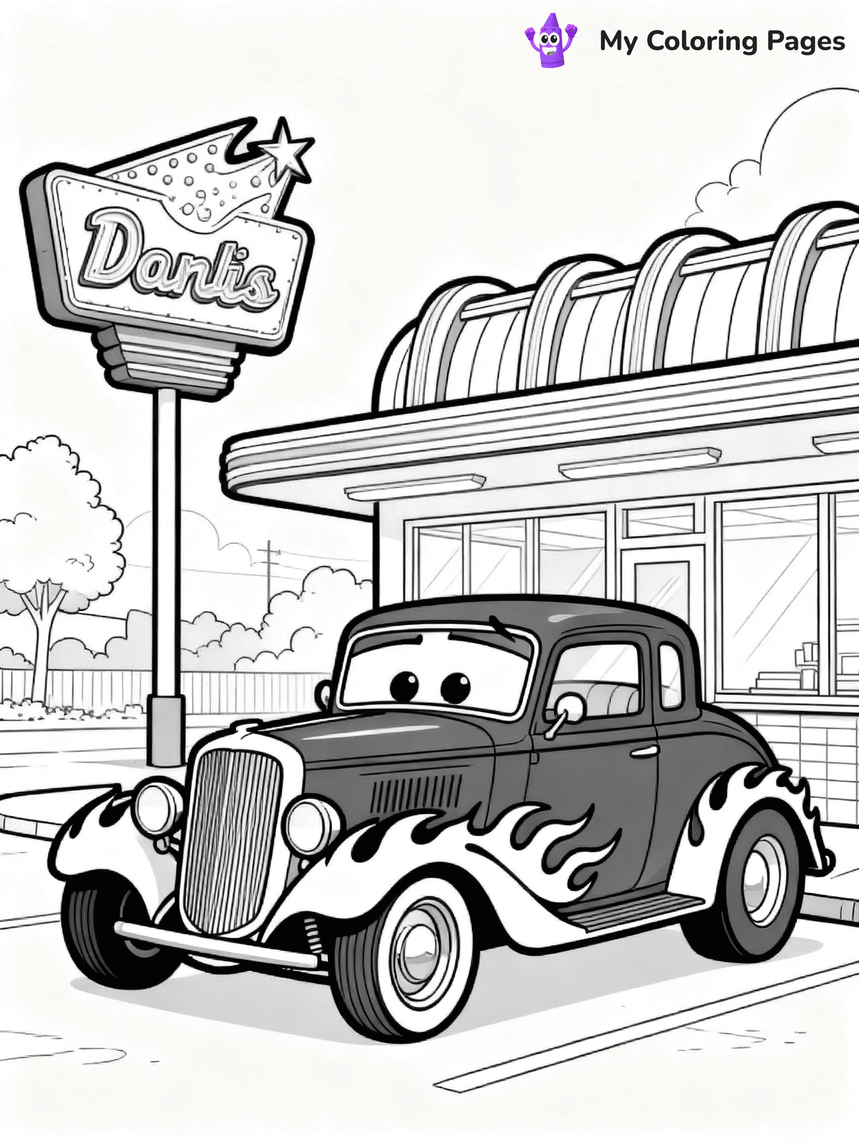 Hot Rod Coloring Pages - 37