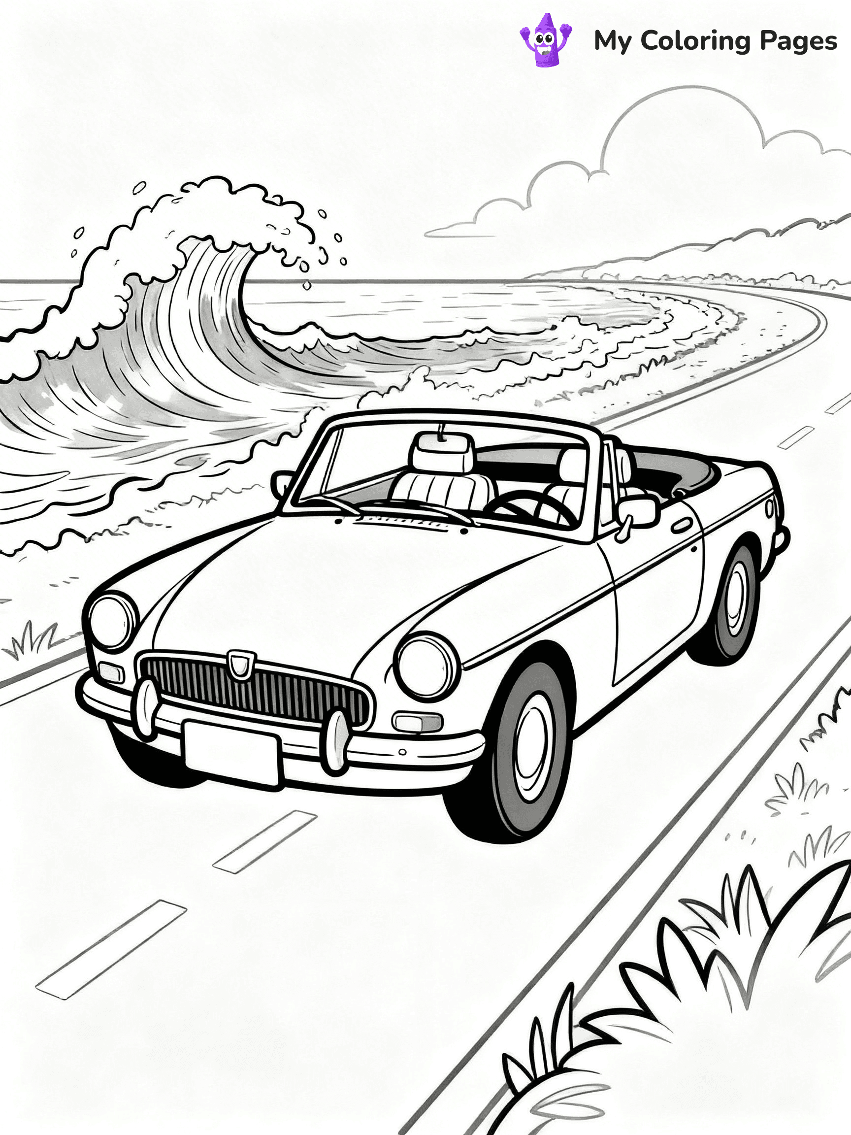 Hot Rod Coloring Pages - 9