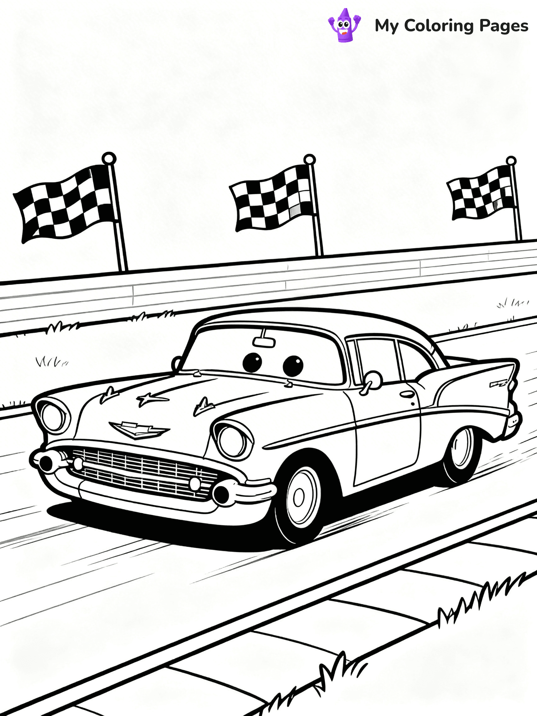 Hot Rod Coloring Pages - 1