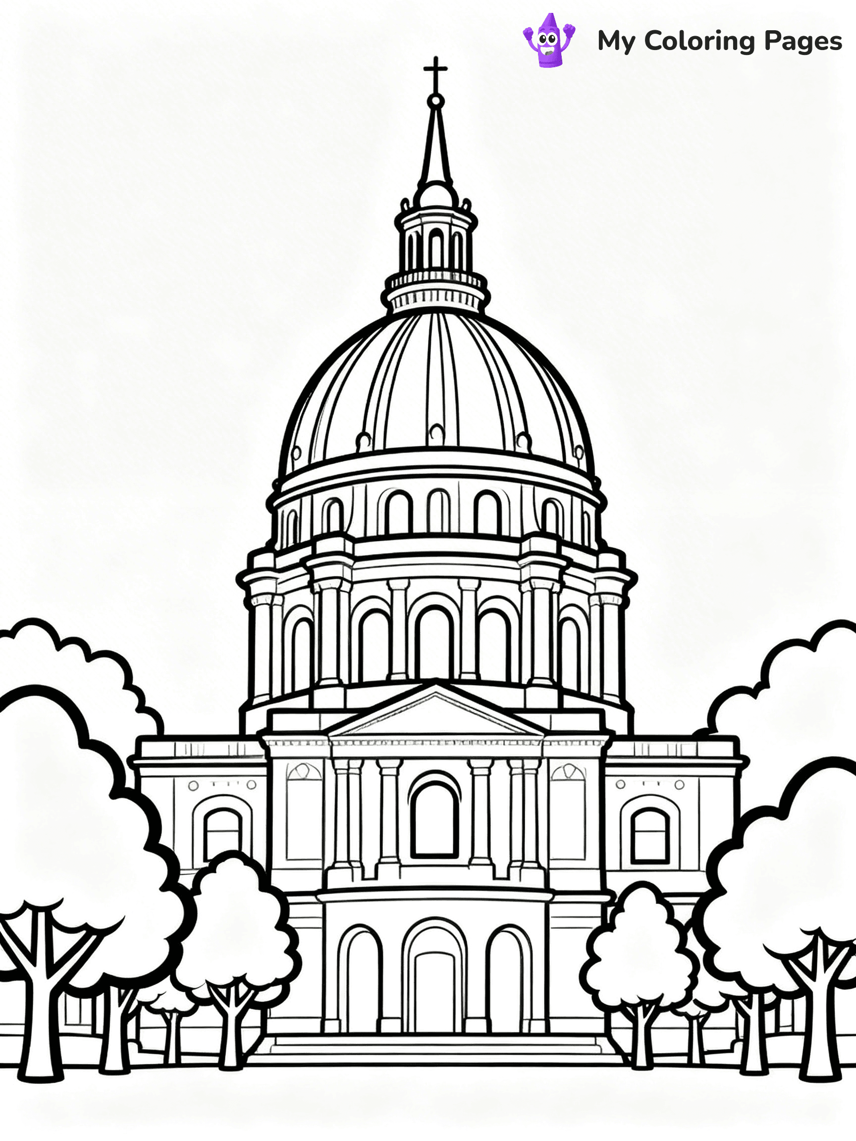 Notre Dame Coloring Pages - 28