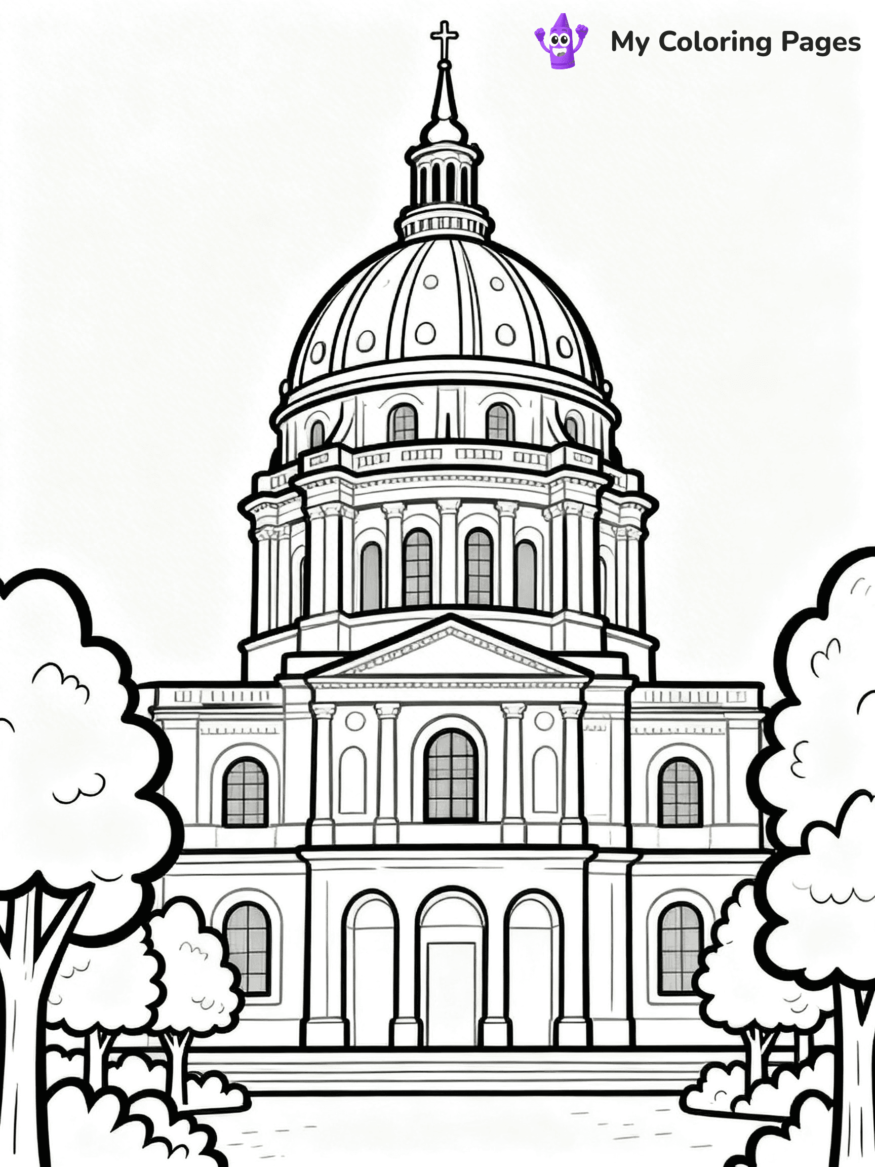 Notre Dame Coloring Pages - 27