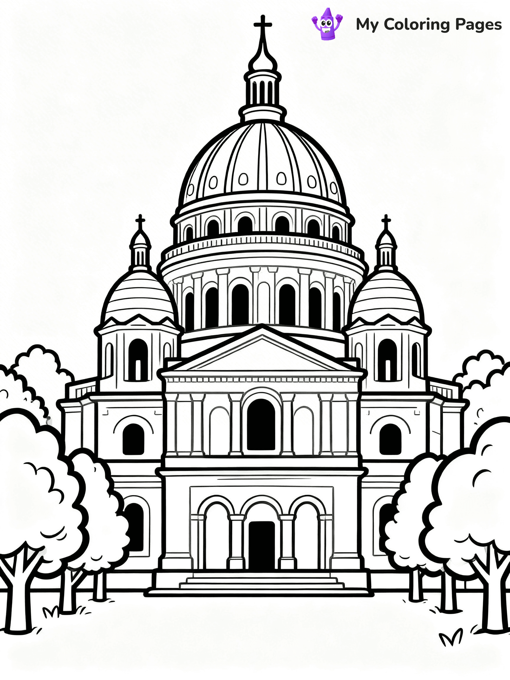 Notre Dame Coloring Pages - 25