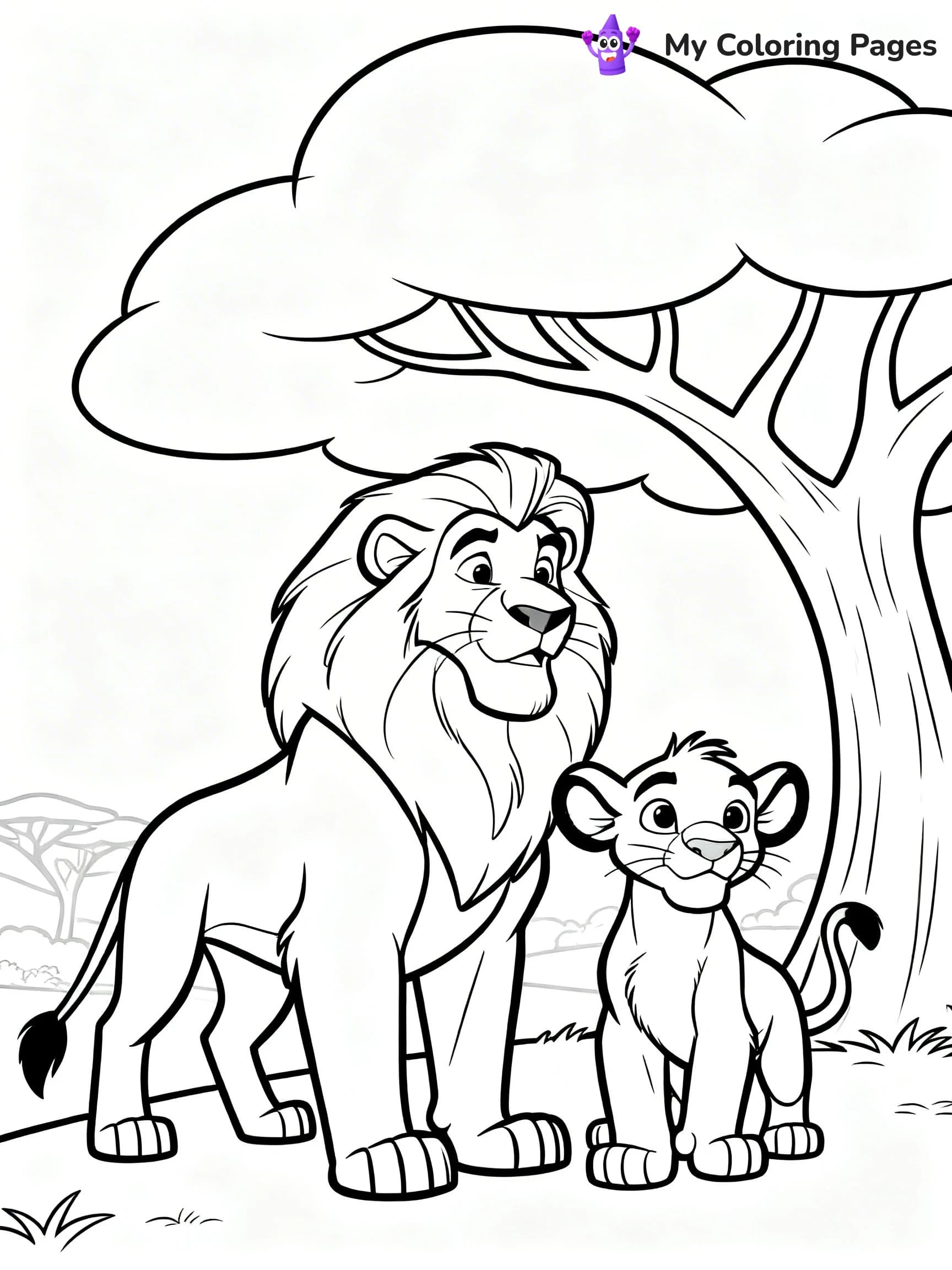 Mufasa Coloring Pages - 4