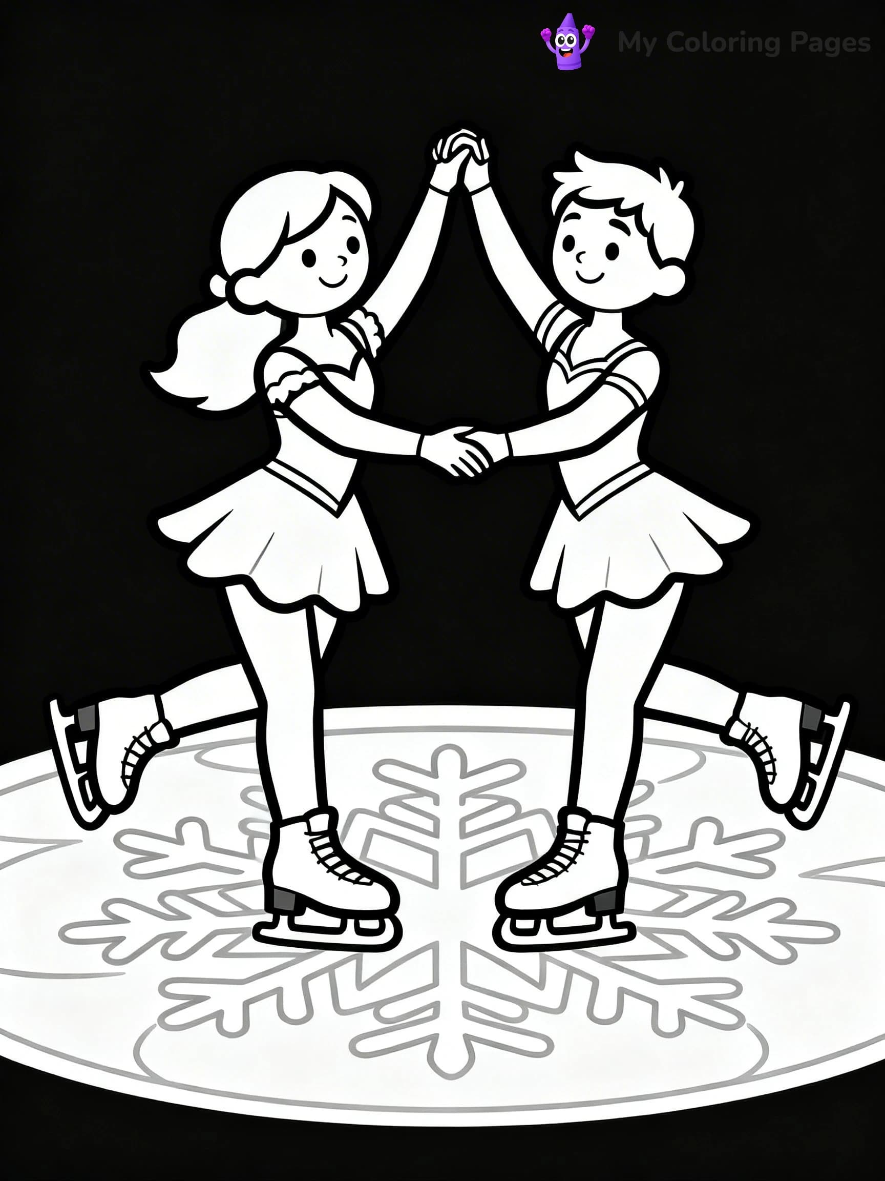 Figure Skating Coloring Pages - 21