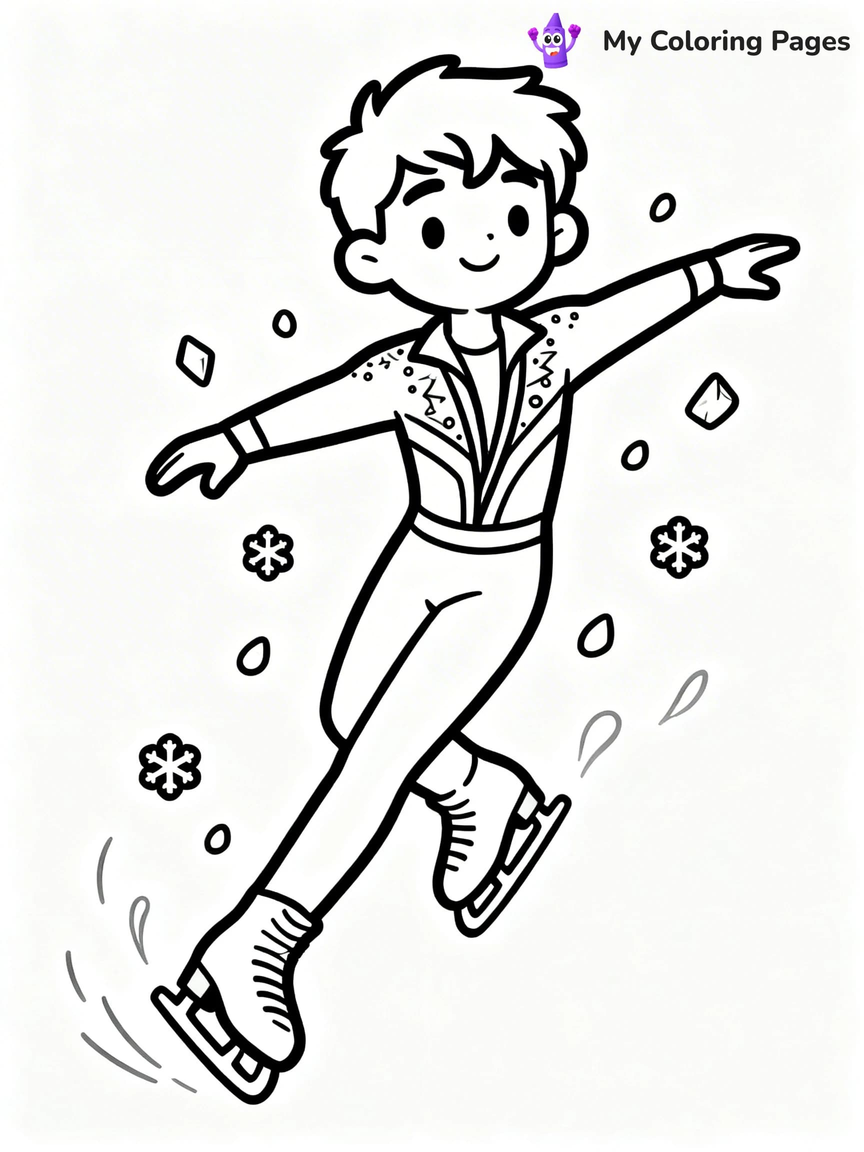 Figure Skating Coloring Pages - 18