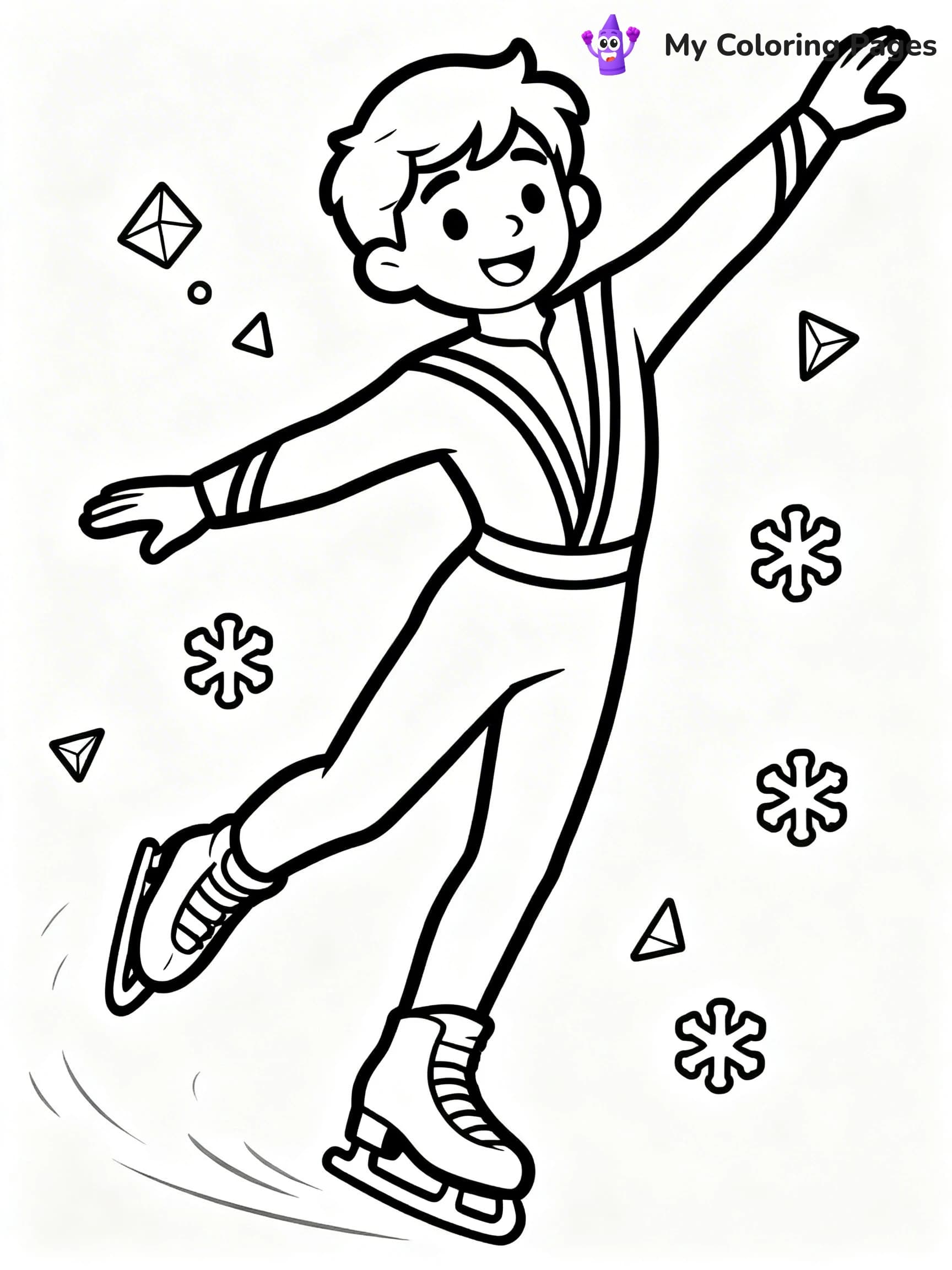 Figure Skating Coloring Pages - 17