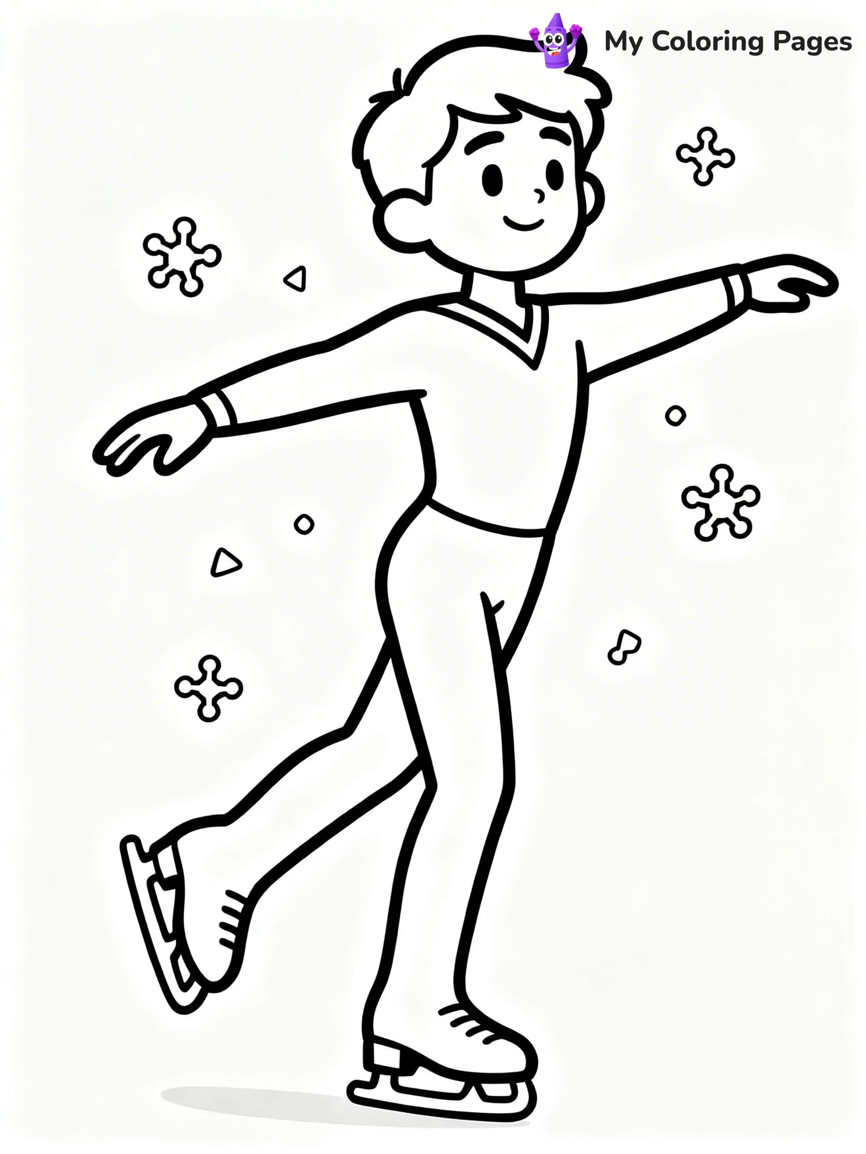 Figure Skating Coloring Pages - 16