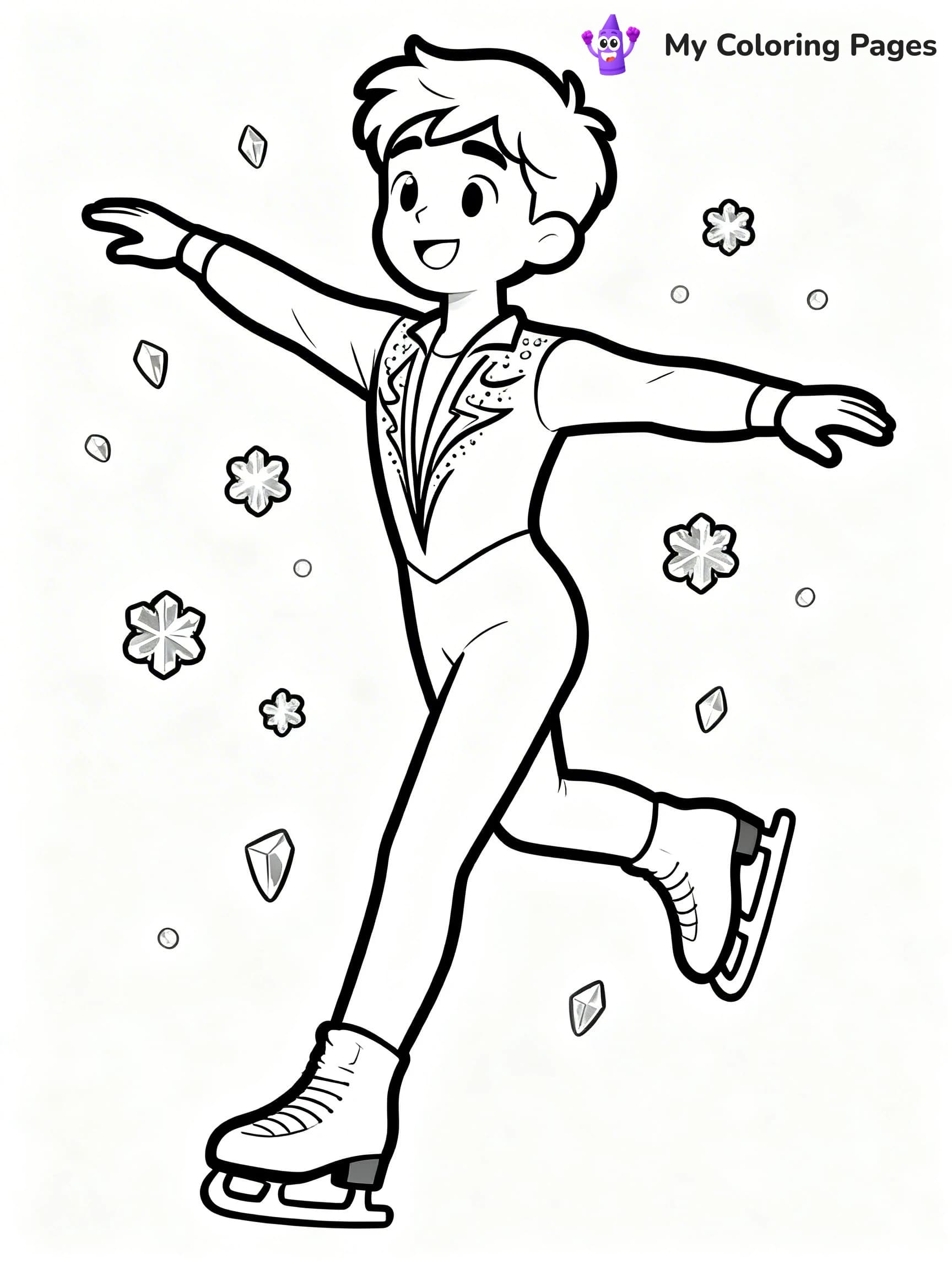 Figure Skating Coloring Pages - 15