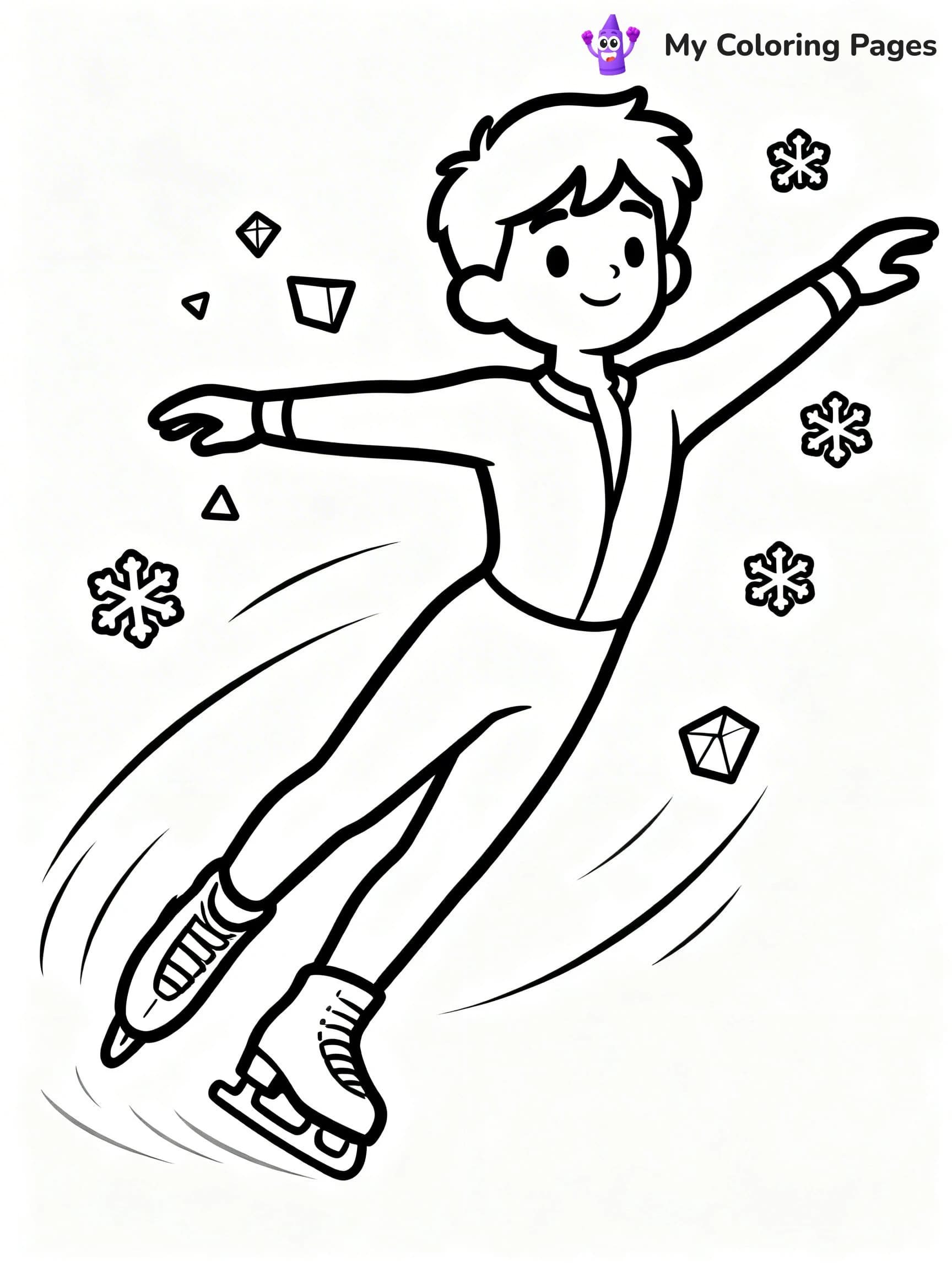 Figure Skating Coloring Pages - 14