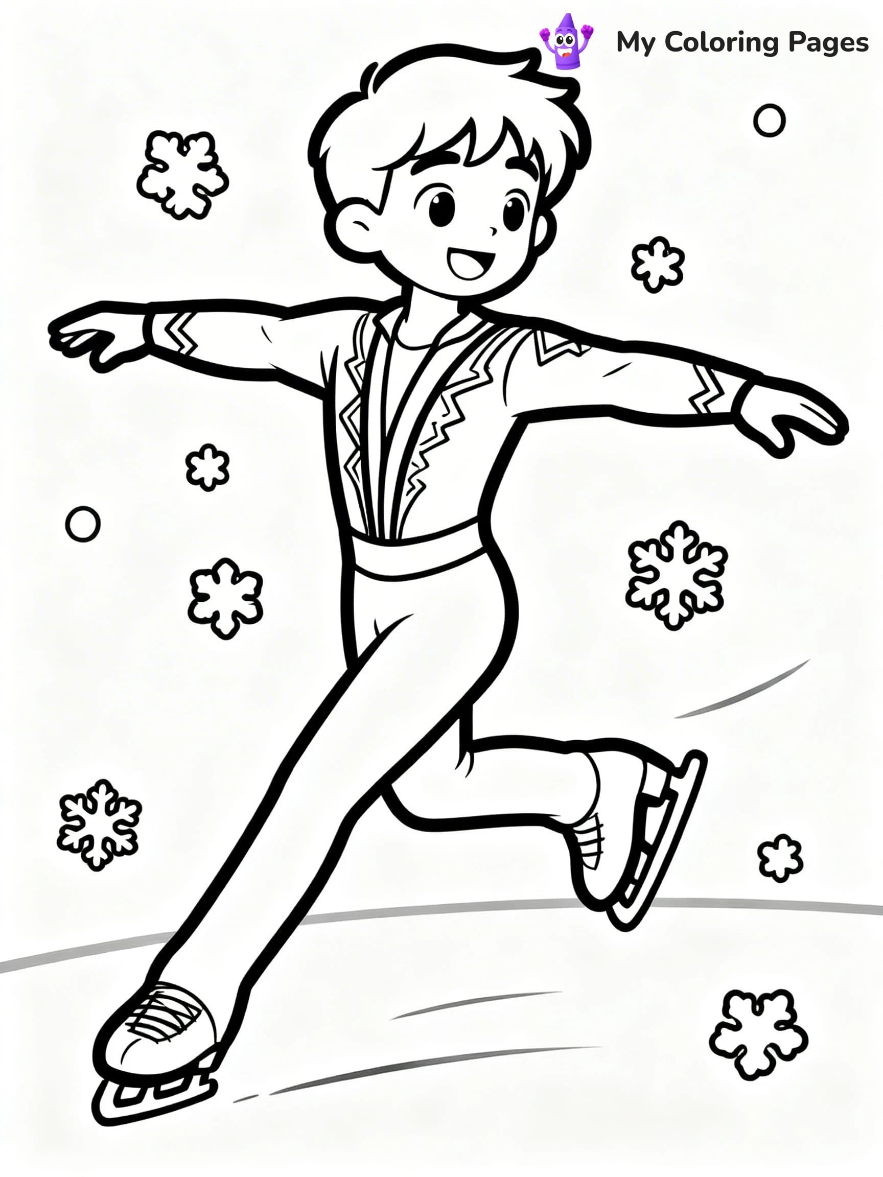 Figure Skating Coloring Pages - 13