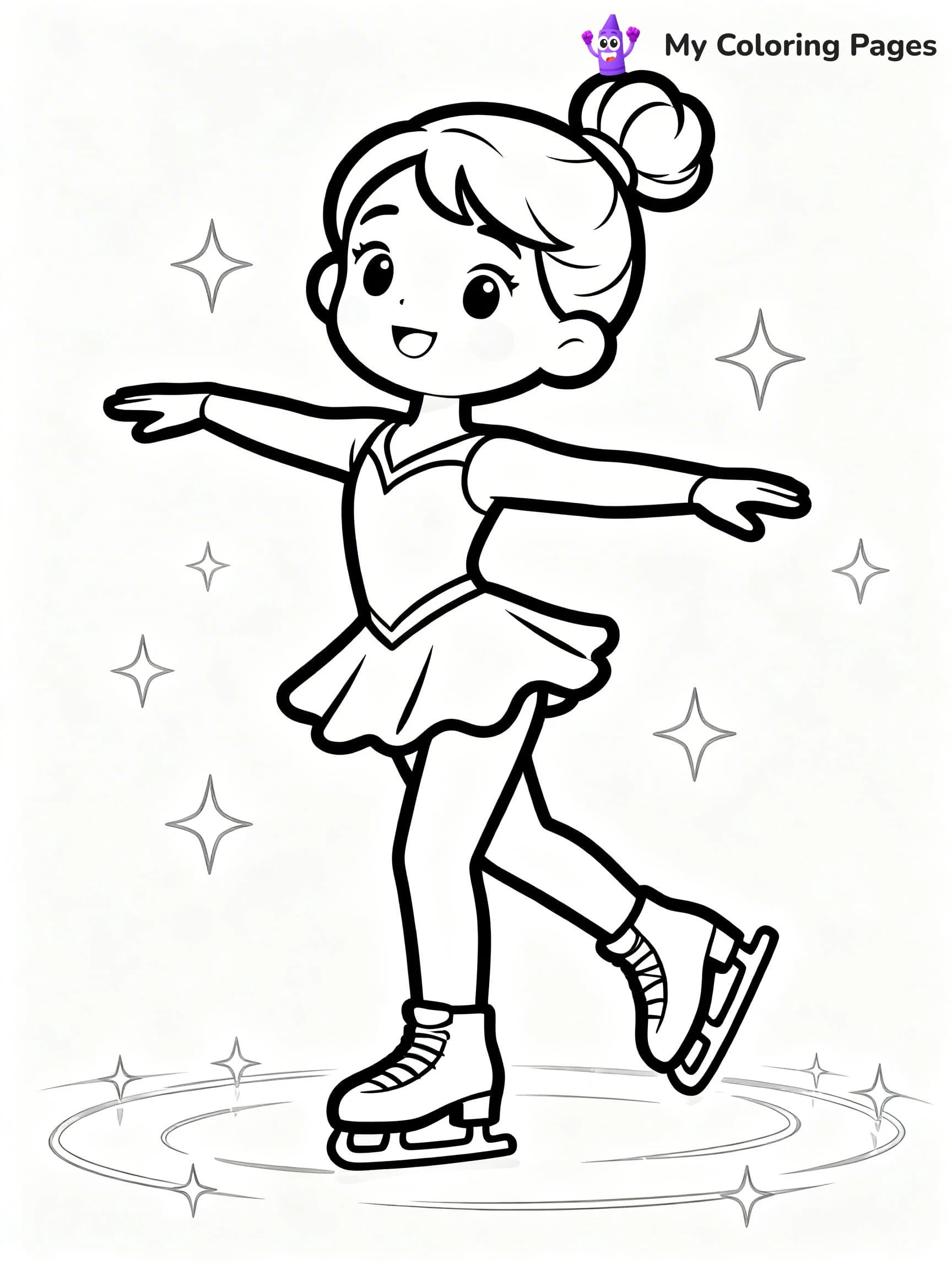 Figure Skating Coloring Pages - 12