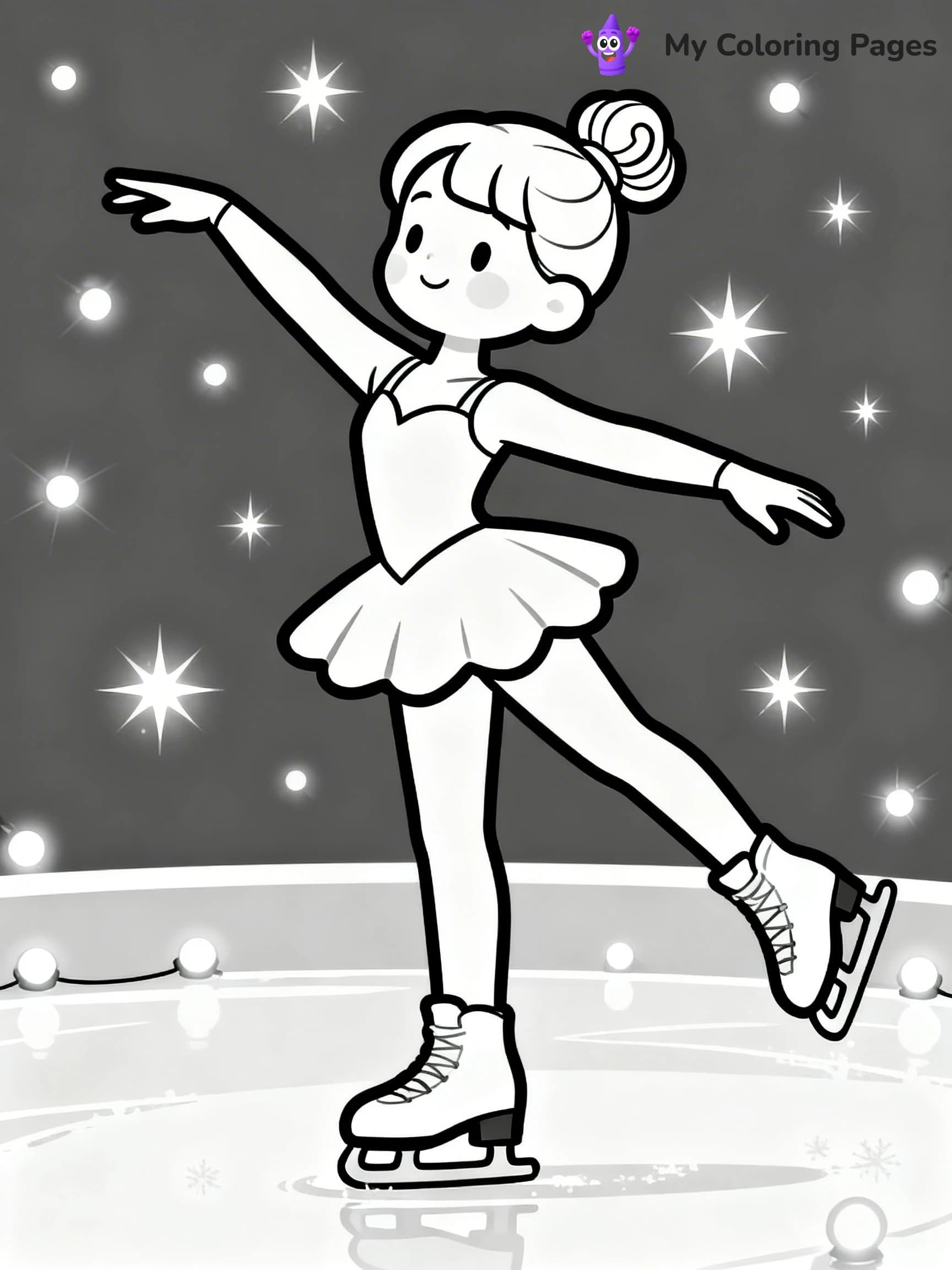 Figure Skating Coloring Pages - 11