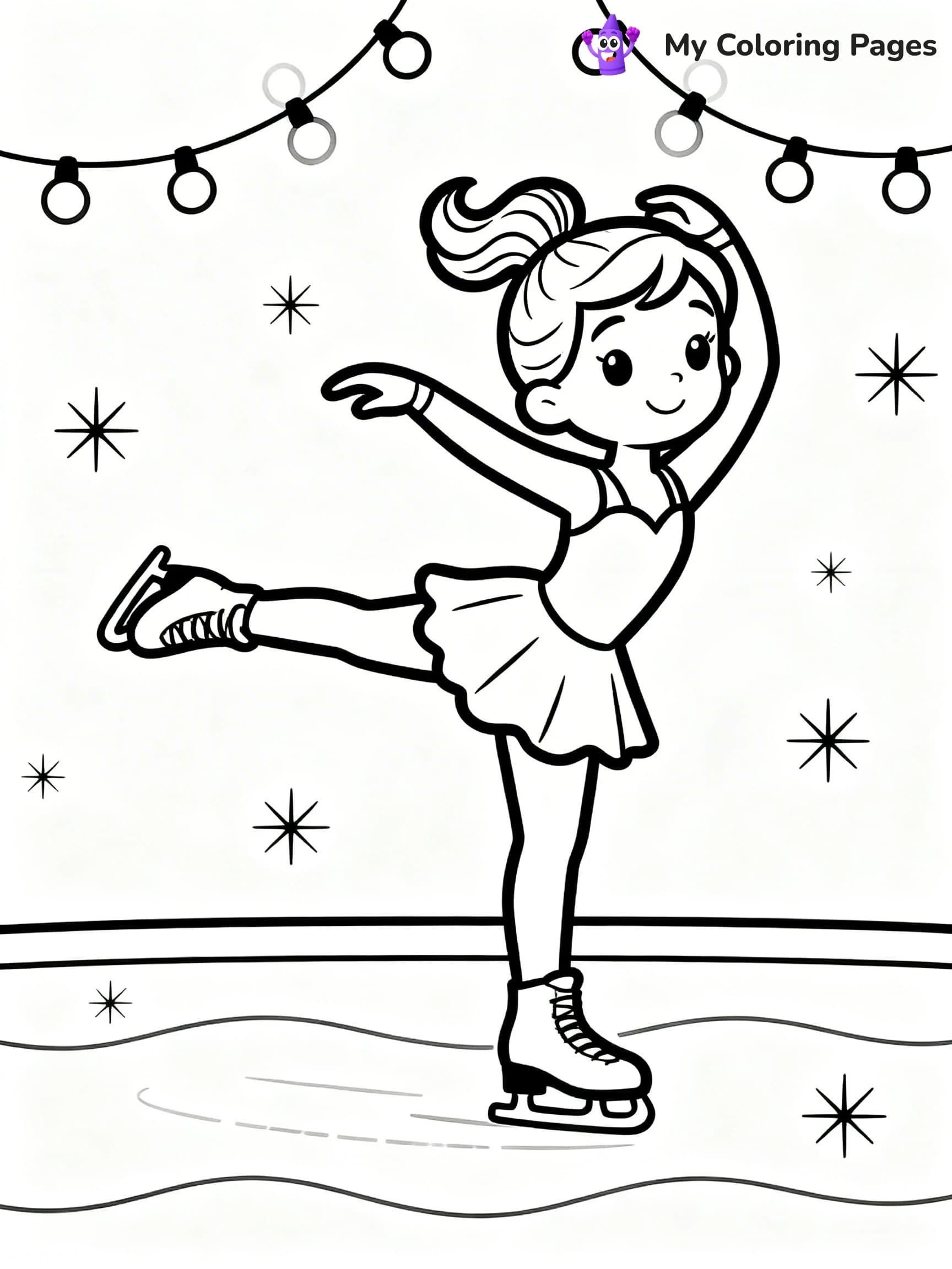 Figure Skating Coloring Pages - 10