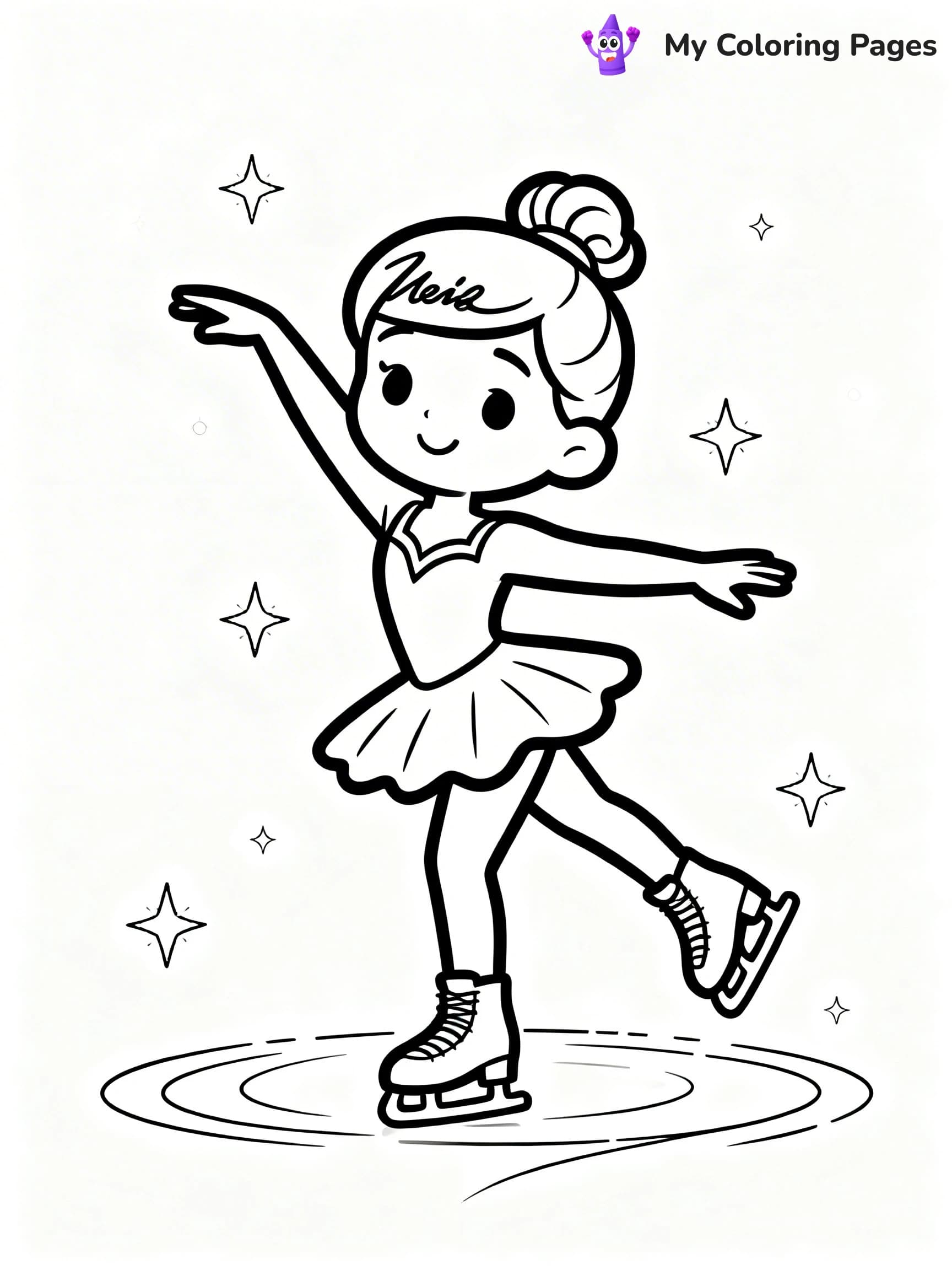 Figure Skating Coloring Pages - 9