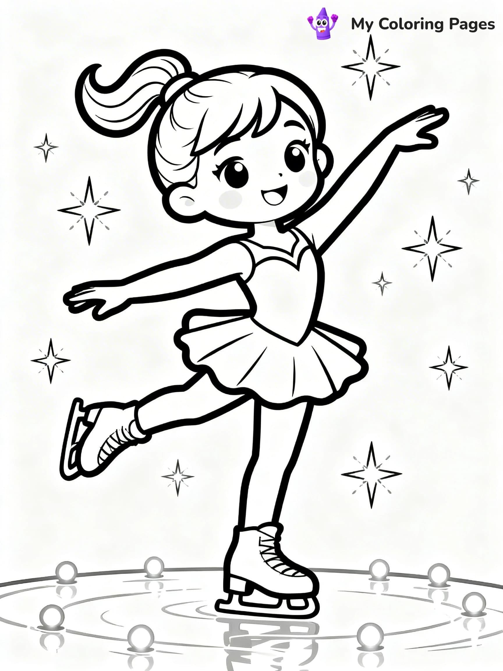 Figure Skating Coloring Pages - 8
