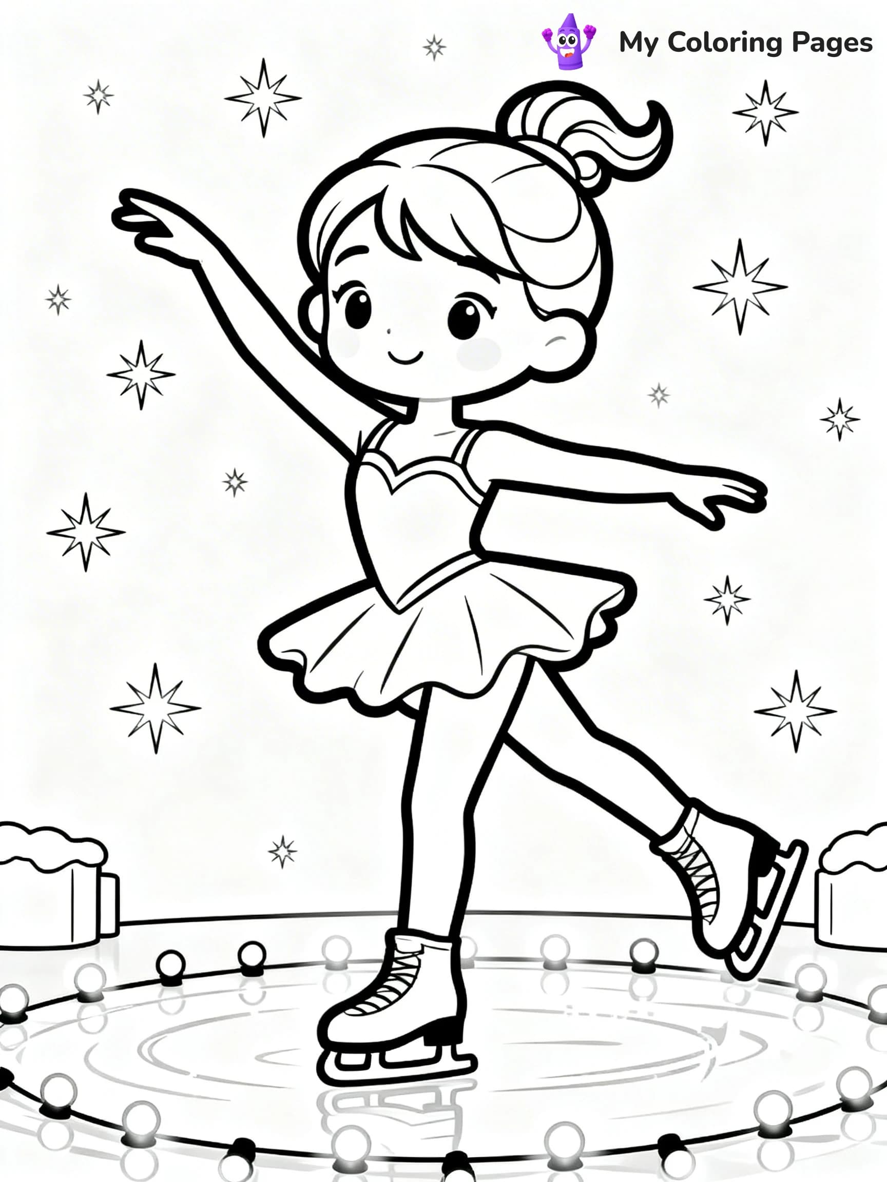 Figure Skating Coloring Pages - 7