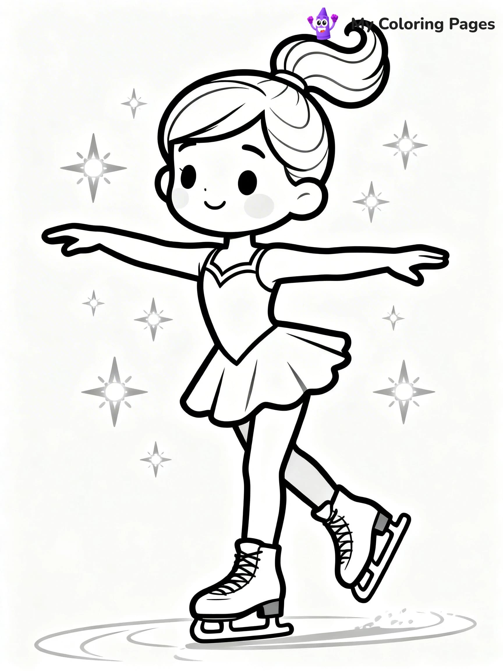 Figure Skating Coloring Pages - 6