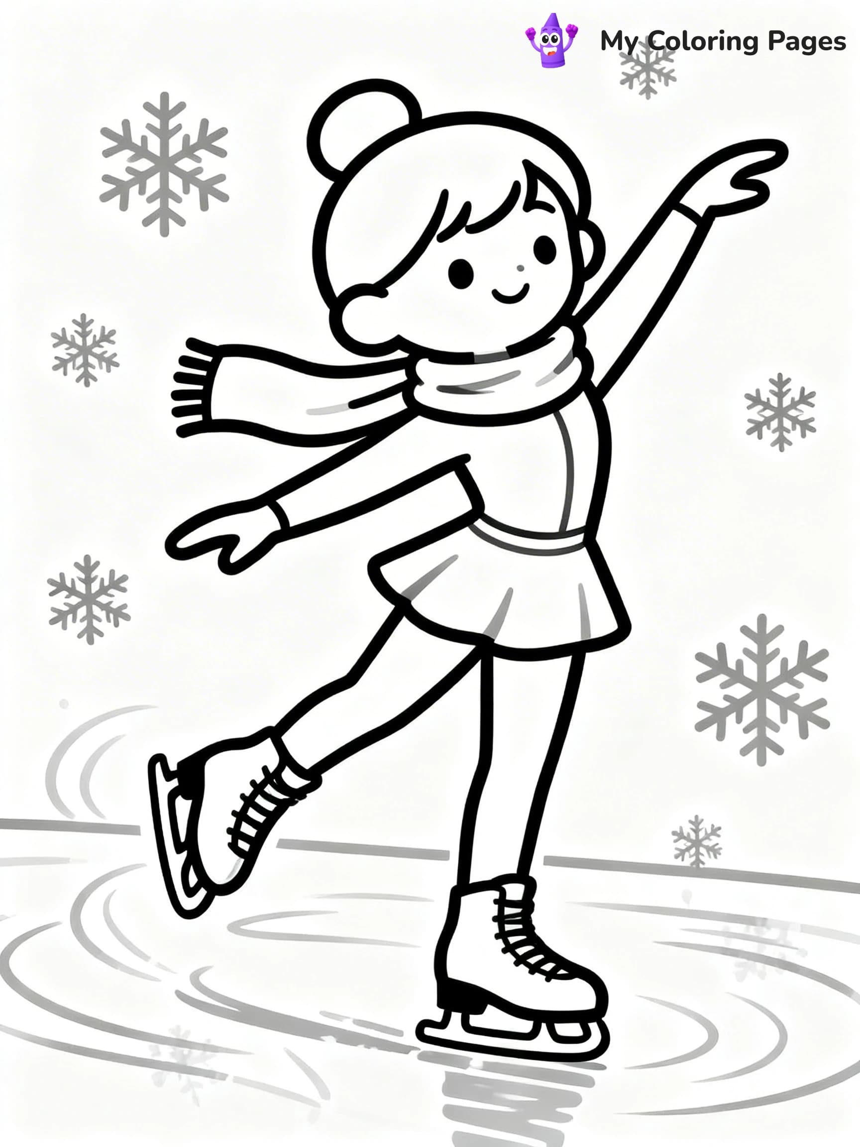 Figure Skating Coloring Pages - 3